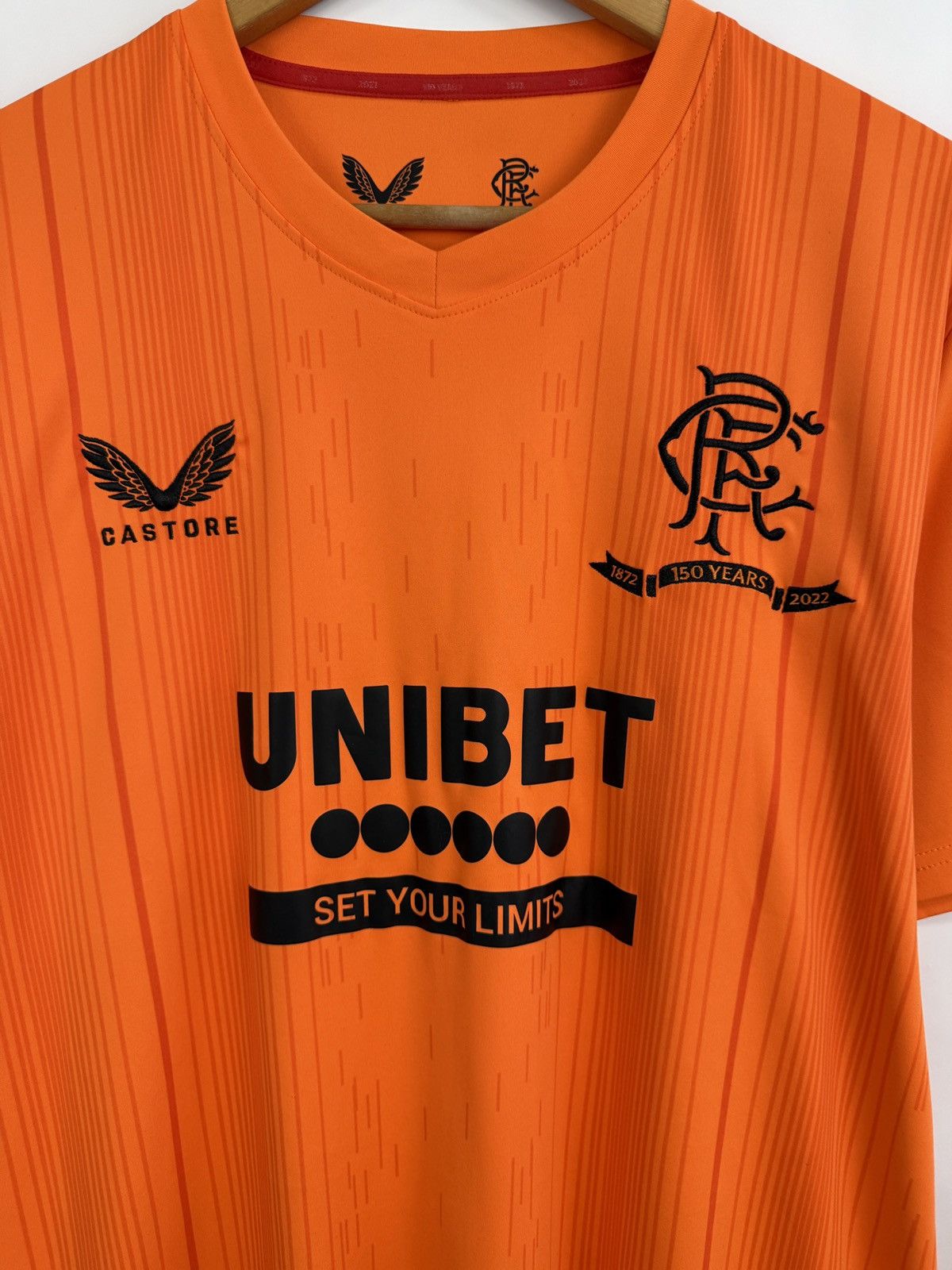 Castore 🏴󠁧󠁢󠁳󠁣󠁴󠁿 2021/22 Castore Glasgow Rangers 150 Years Home Jersey Y2K Size US XL / EU 56 / 4 - 4 Thumbnail