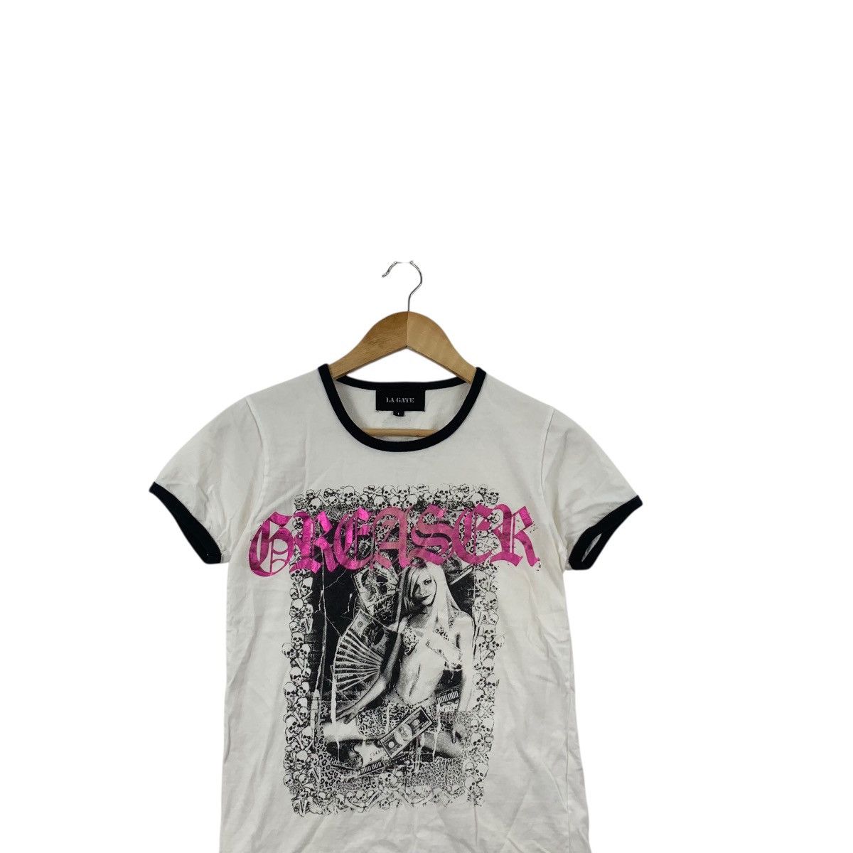 Other LA GATE GREASER Fotofolio Punk Skull Rebel Girl Tee Shirt Size XXS / US 00 / IT 34 - 2 Thumbnail