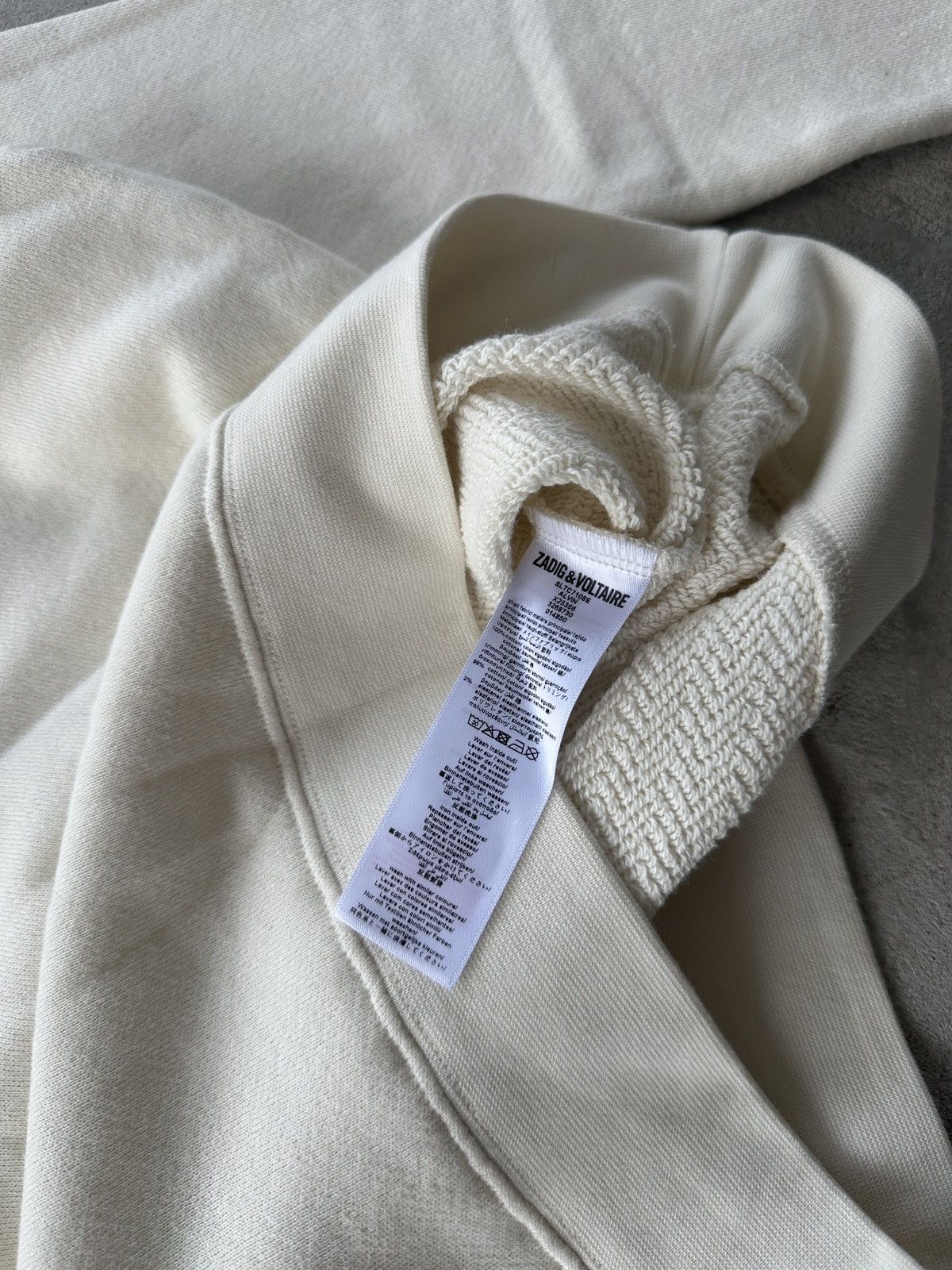 Zadig & Voltaire Zadig & Voltaire Women’s Hoodie Big Logo Beige Size S Size S / US 4 / IT 40 - 8 Thumbnail