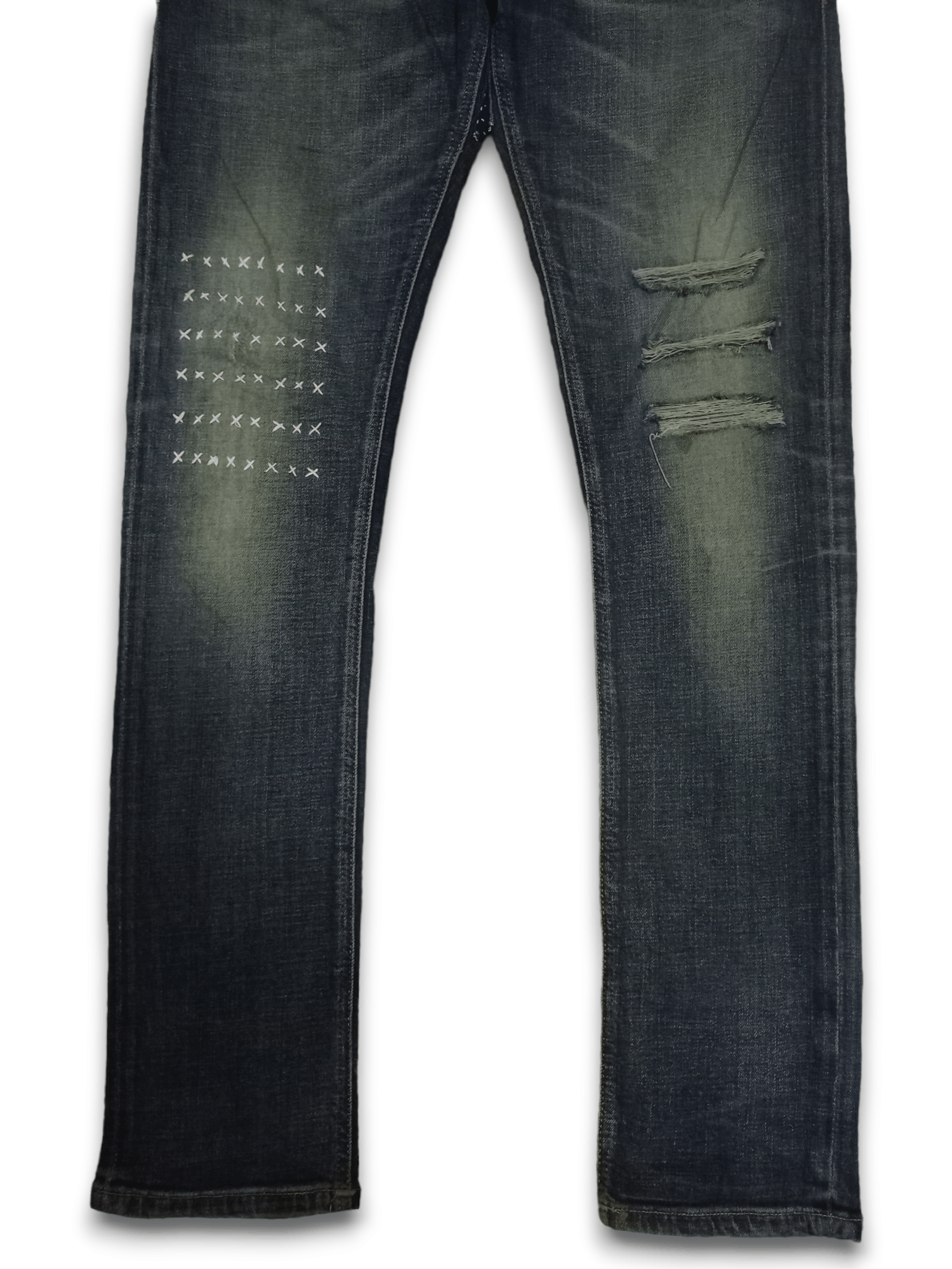 Nudie Jeans Vintage Nudie Mud Wash Slim Fit Distressed Jeans Size US 31 - 7 Thumbnail