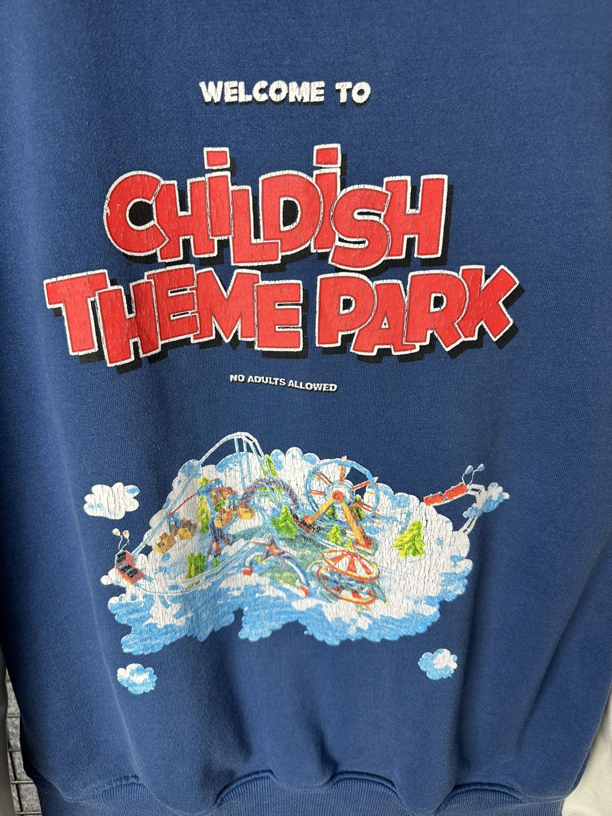 Vintage Childish Theme Park by TGFbro Back Print Hoodie Size M Size US M / EU 48-50 / 2 - 12 Thumbnail