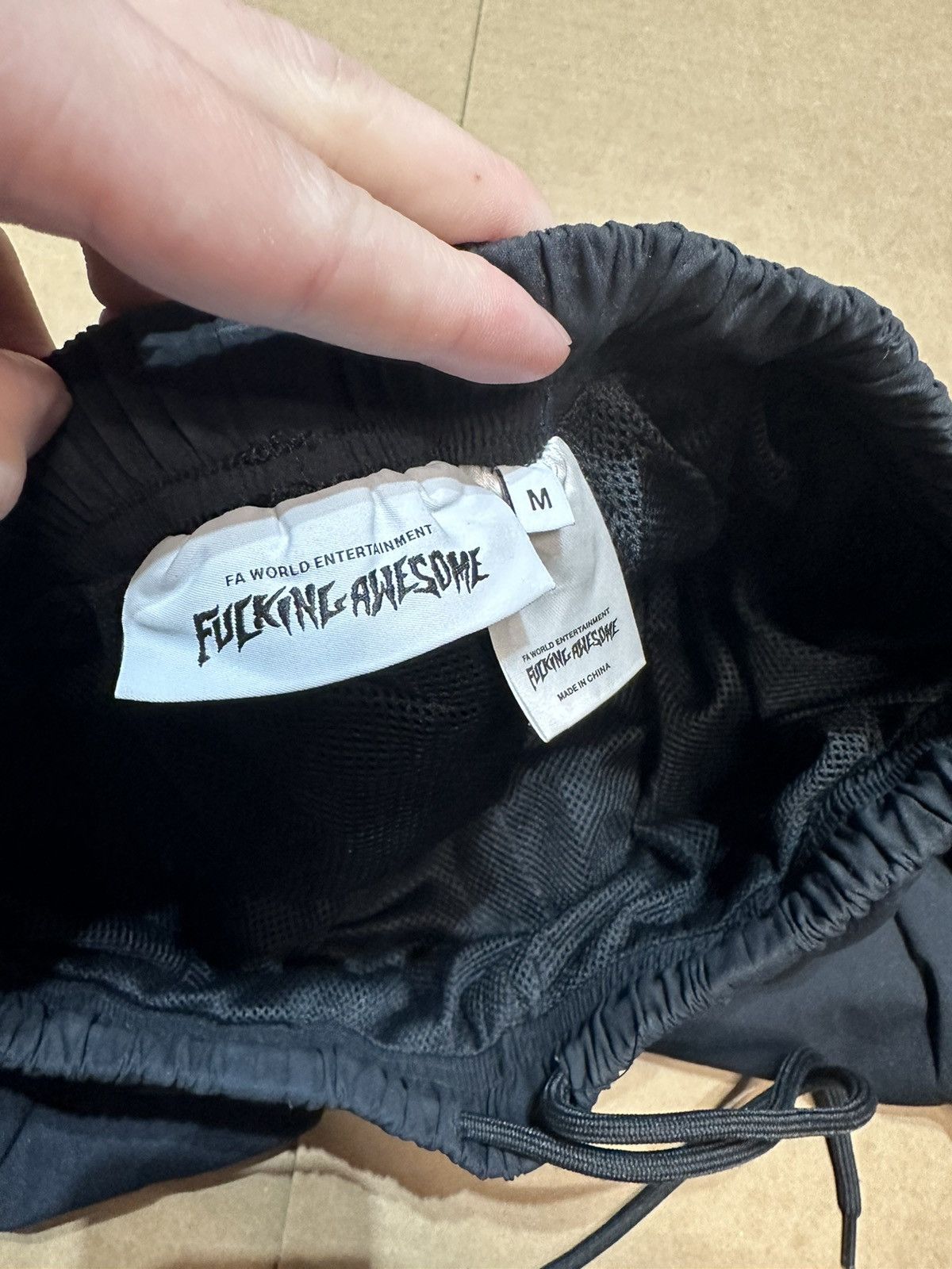 Fucking Awesome Fucking Awesome Embroidered Logo Track Pants Size US 31 - 8 Thumbnail