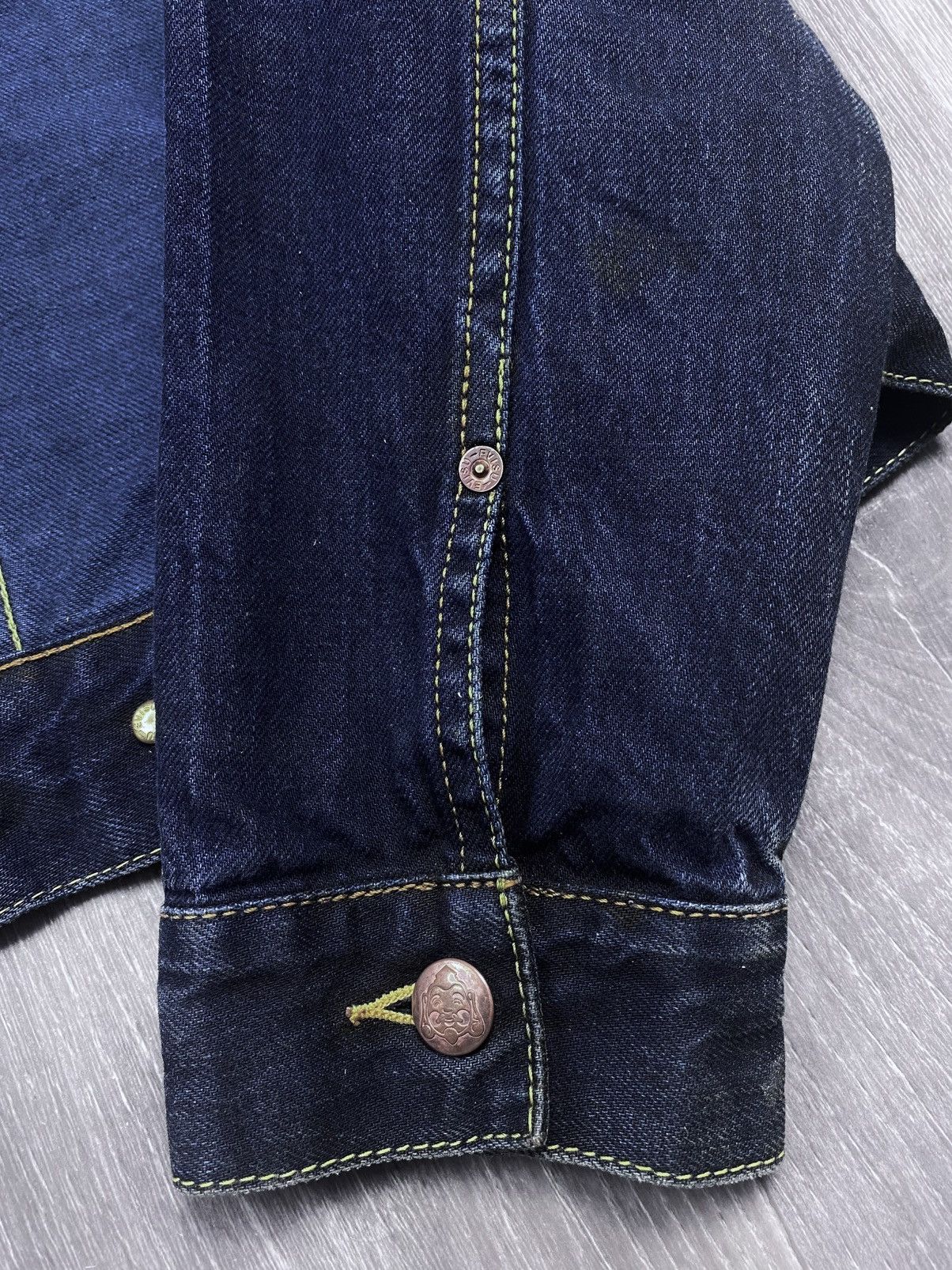 Evisu Evisu Maniacs Embroidered Logo Heritage Denim Jeans Jacket Size L / US 10 / IT 46 - 20 Thumbnail