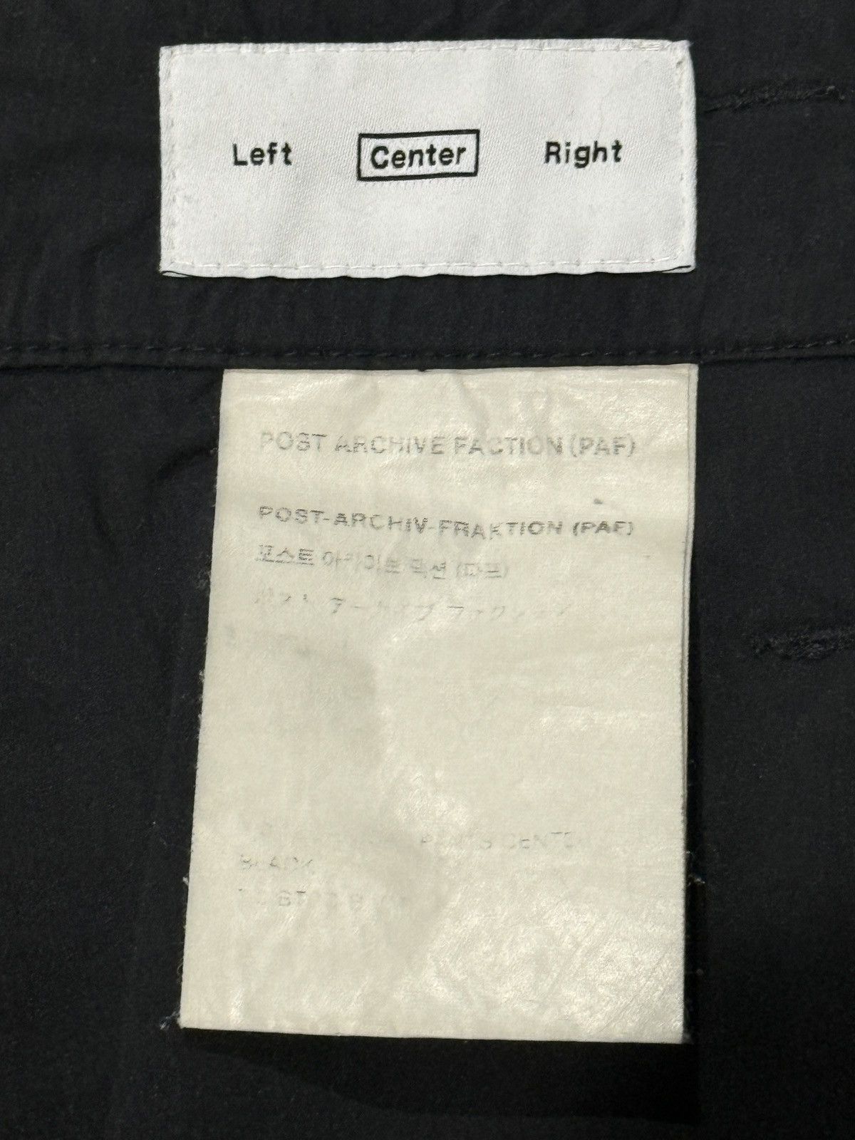 POST ARCHIVE FACTION (PAF) POST ARCHIVE FACTION (PAF) 3.0 Technical Pants Center Size US 32 / EU 48 - 3 Thumbnail