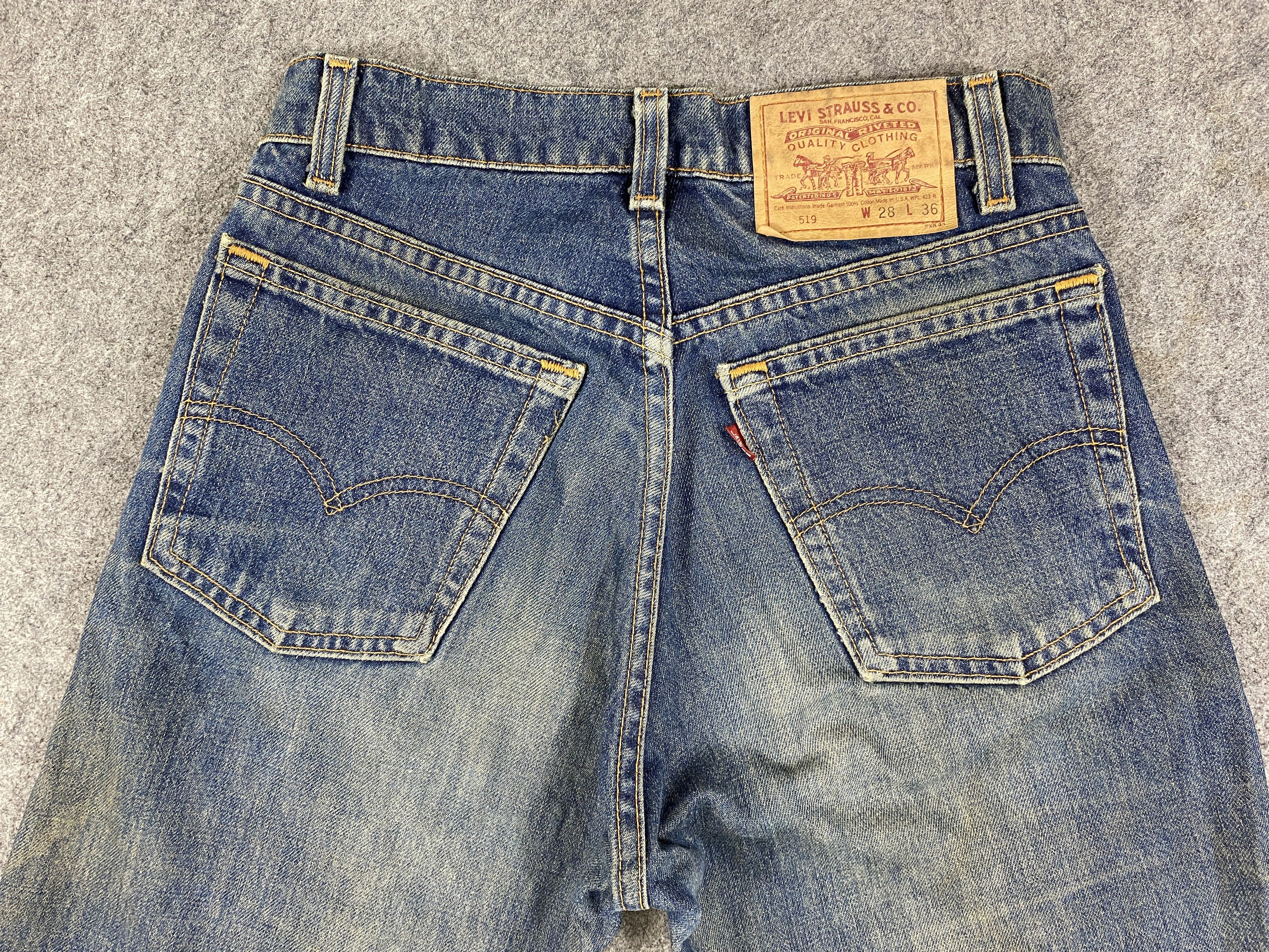 Levi's 90's Dirty Blue Vintage Levi's 519 Jeans 27x30 Denim -JN2292 Size US 27 - 4 Thumbnail