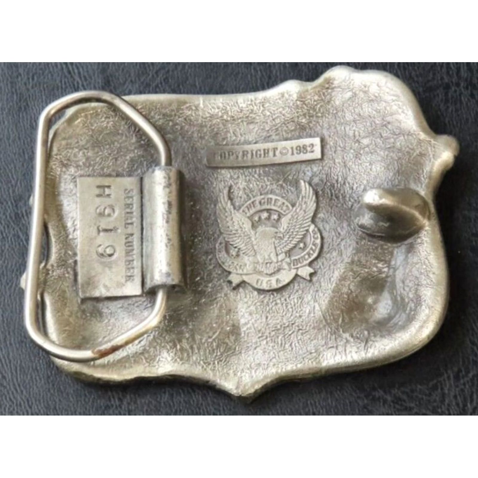 Vintage VINTAGE 1982 READ Country Music Belt Buckle Great American Buckle Company H919 Unisex Adult Buckle US Theme Music Size ONE SIZE - 2 Thumbnail