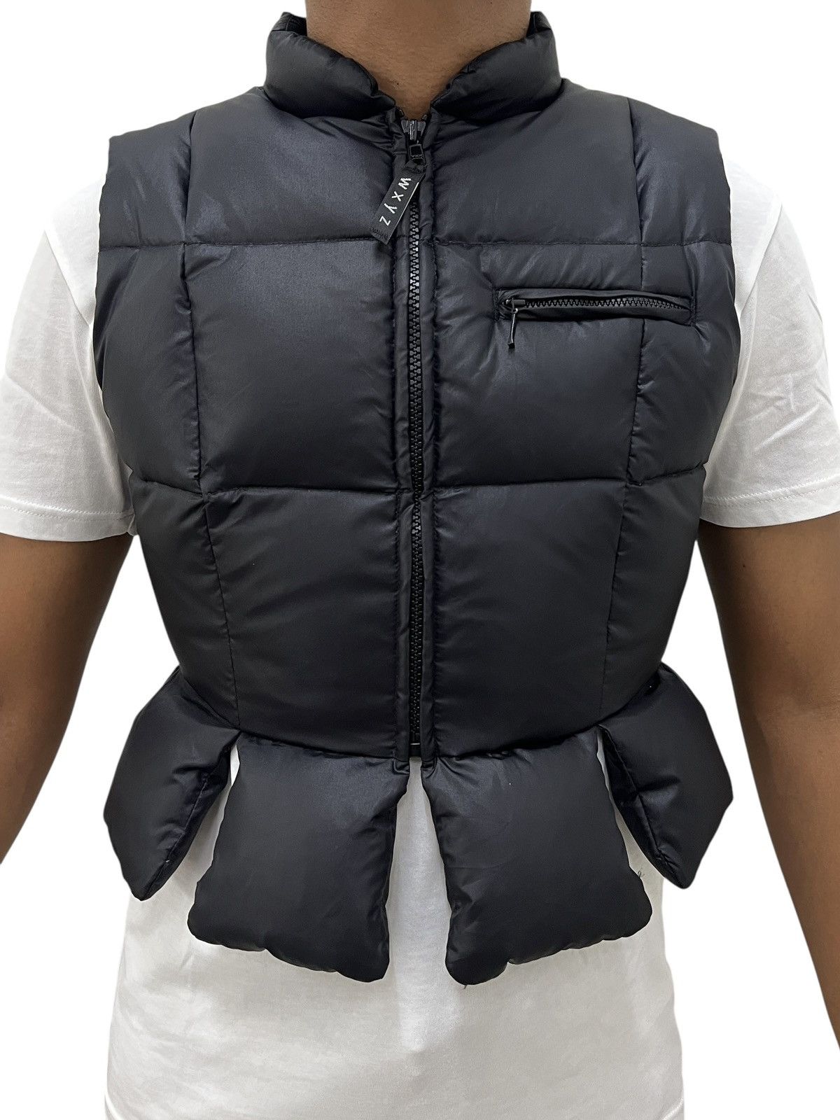 Yohji Yamamoto 1980s Workshop Yohji Yamamoto Feather Cropped Puffer Vest Size US XS / EU 42 / 0 - 1 Thumbnail