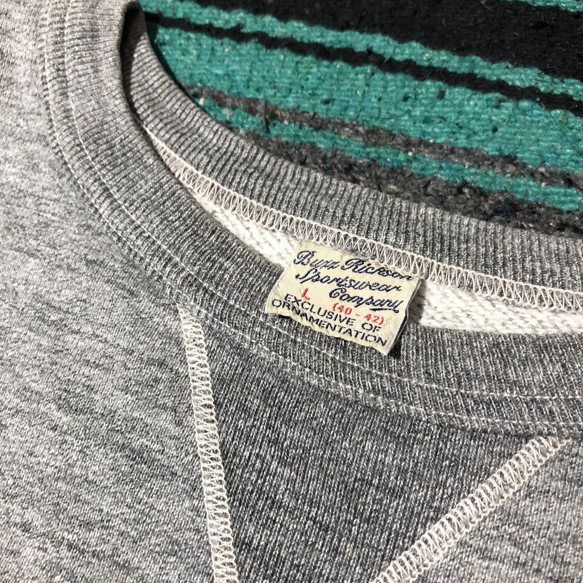 Buzz Rickson's Vintage Buzz Rickson Grey Sweatshirt Size US L / EU 52-54 / 3 - 13 Thumbnail