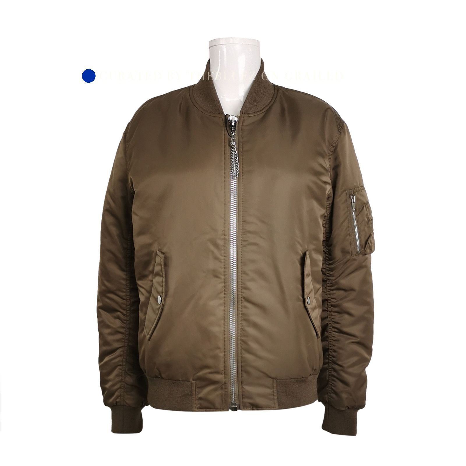 Celine Green Logo Bomber Jacket Size US S / EU 44-46 / 1 - 1 Thumbnail