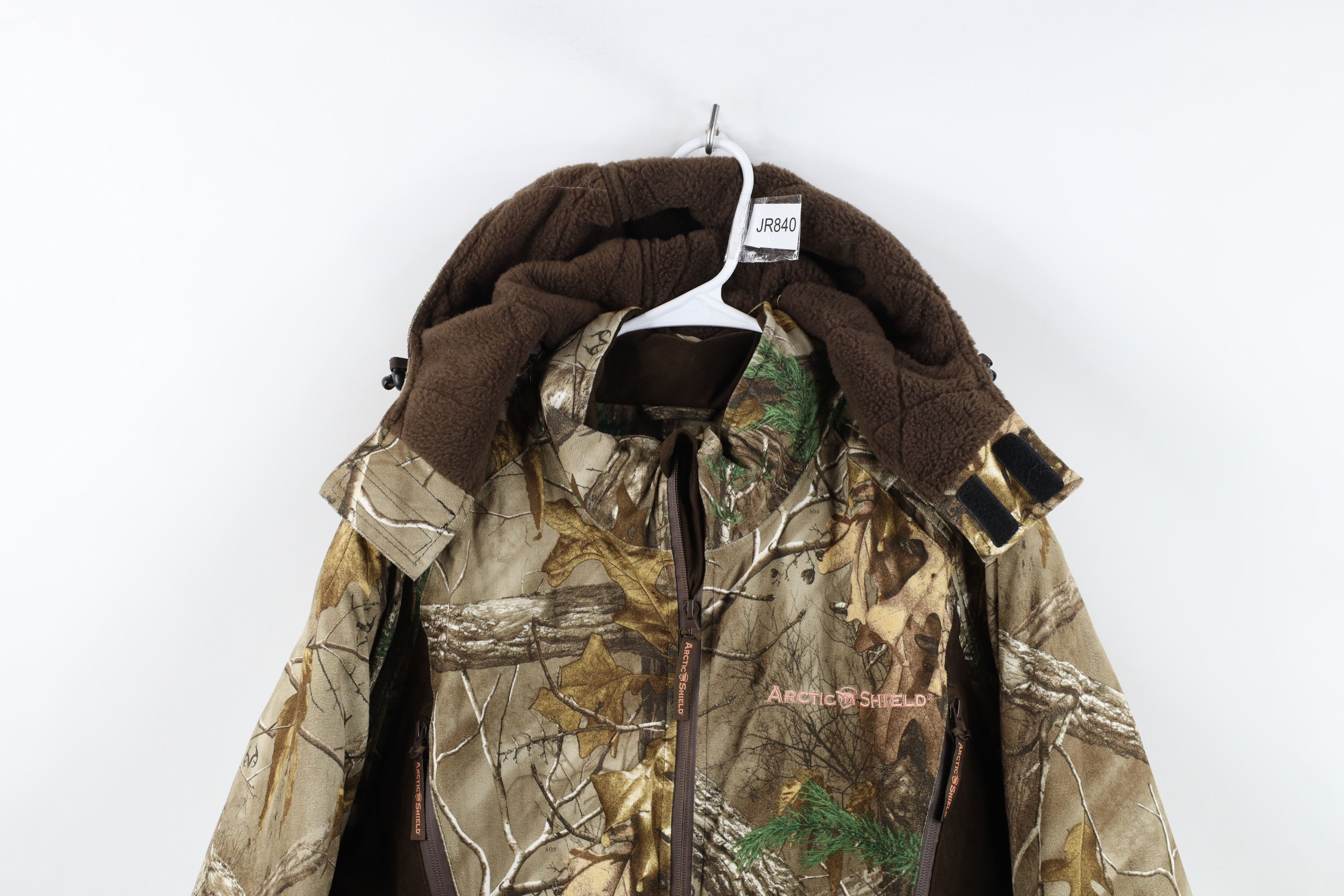 Vintage Vintage Streetwear Chamois Cloth Camouflage Hooded Jacket Size L / US 10 / IT 46 - 2 Thumbnail