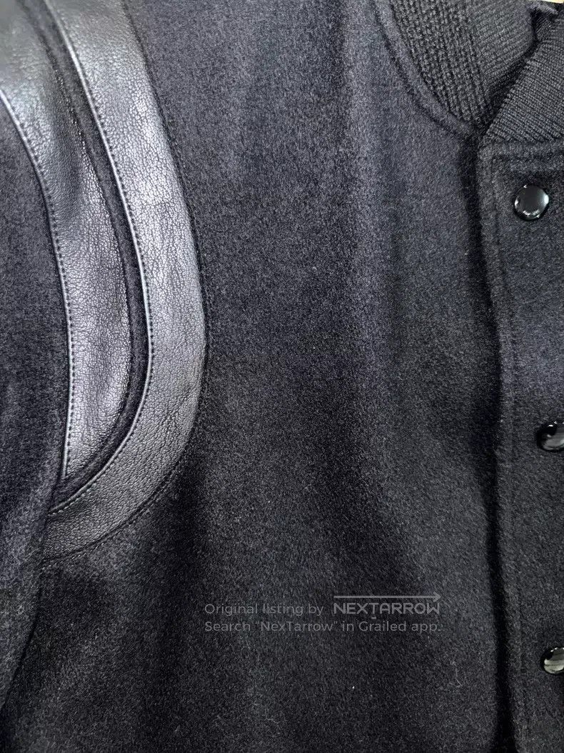 Saint Laurent Paris Saint Laurent Paris Black Samurai Wool and Leather Patchwo Size US M / EU 48-50 / 2 - 3 Thumbnail