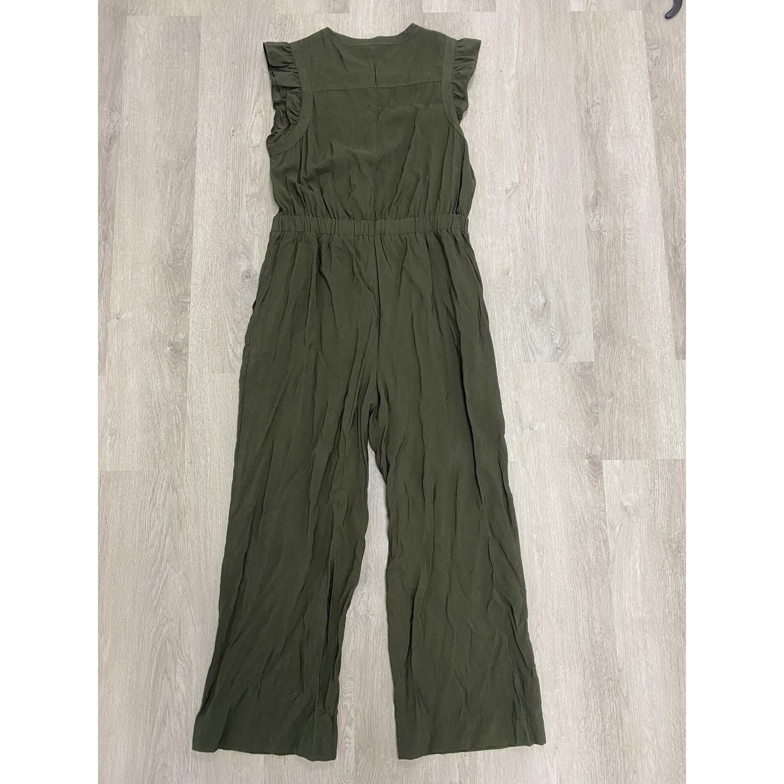 Whistles WHISTLES Women straight Jumpsuit Khaki Size 8 A000120 Size 30" / US 8 / IT 44 - 7 Thumbnail