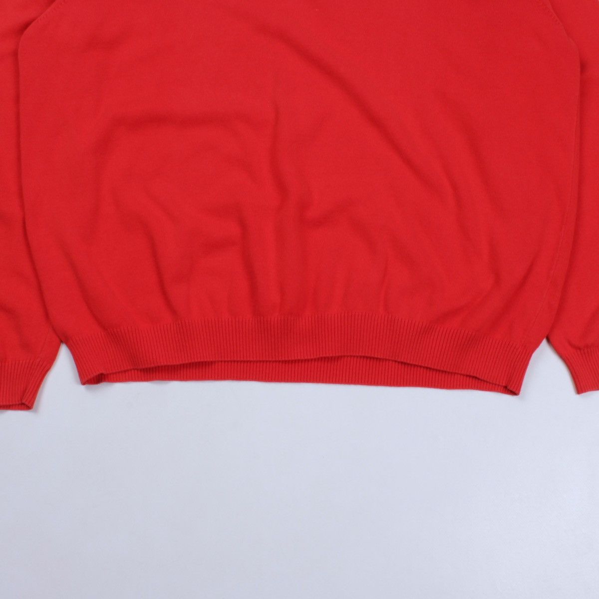 Lacoste LACOSTE Red Cotton Knit Pullover Sweater Crew Neck Size US XXL / EU 58 / 5 - 7 Thumbnail