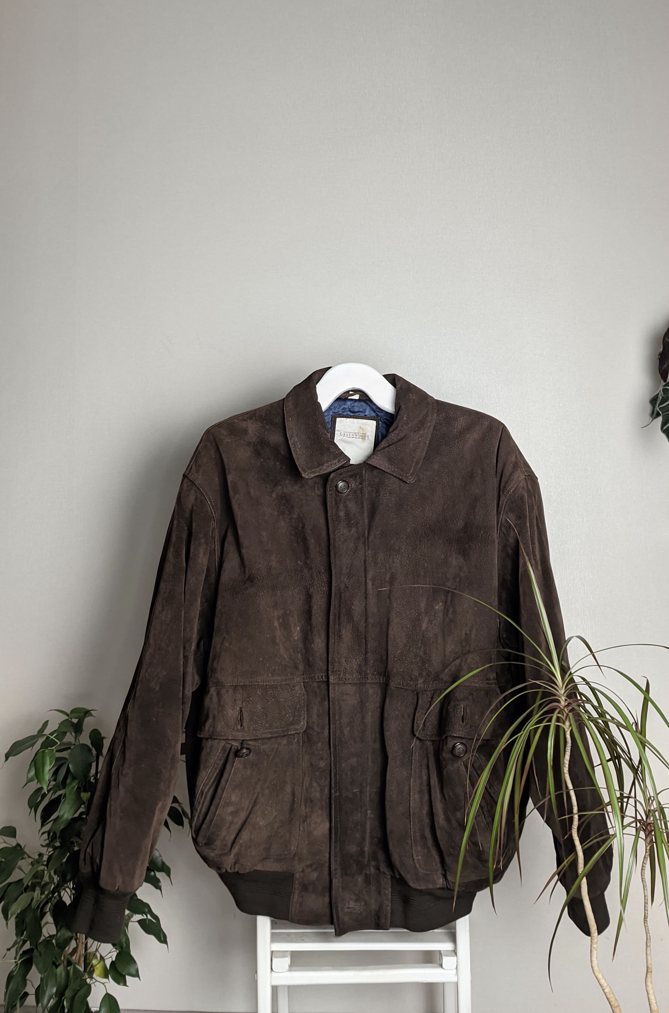Genuine Leather Y2K brown leather bomber jacket grandpa core ysl gucci Size US L / EU 52-54 / 3 - 2 Thumbnail
