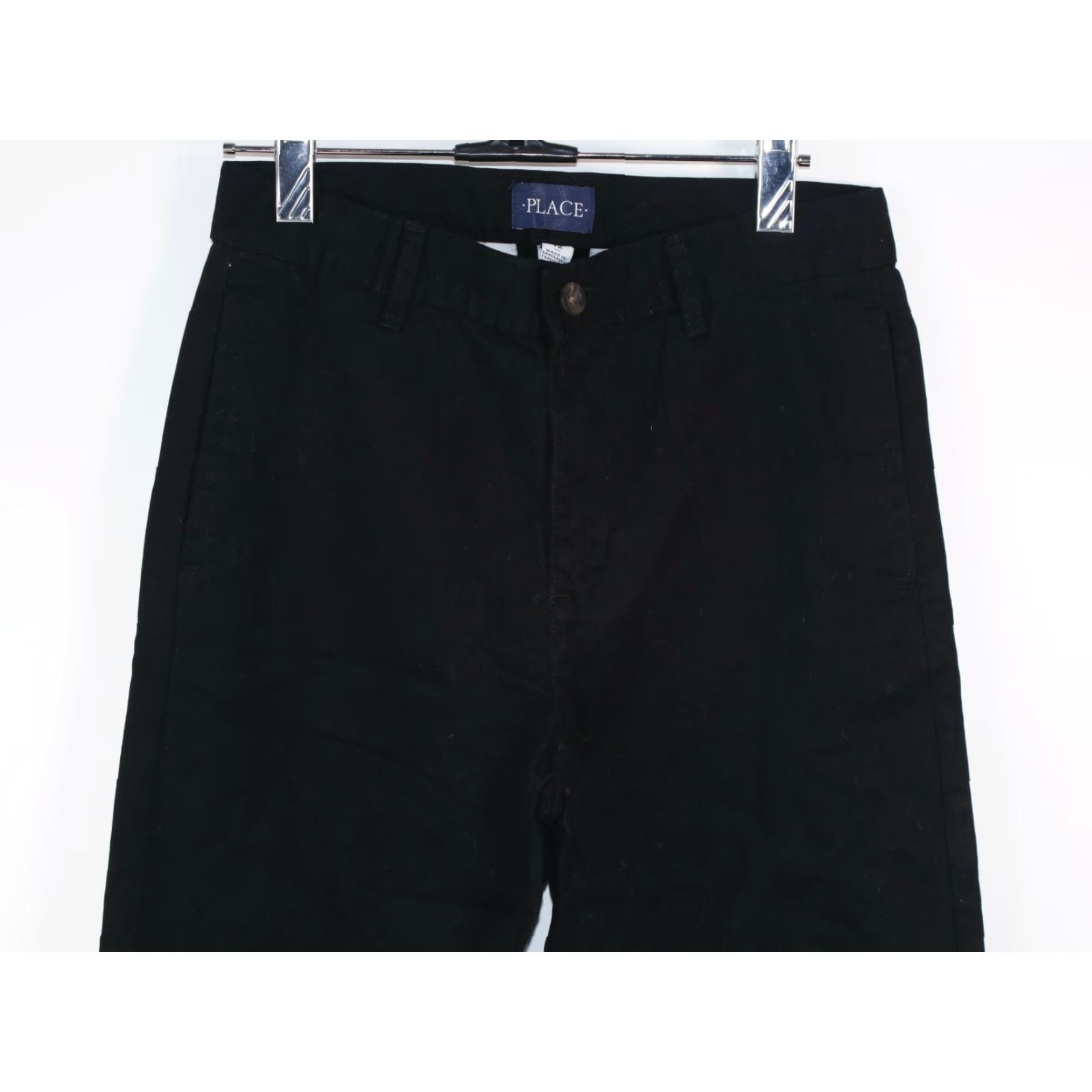 Vintage Place Chinos Jegging Stretch Adjustable Waist Black Women's 12 26X26.5 Jeans Zip Inseam 26.5 Adjustable Waist Stretch Slim Size 26" / US 2 / IT 38 - 2 Thumbnail
