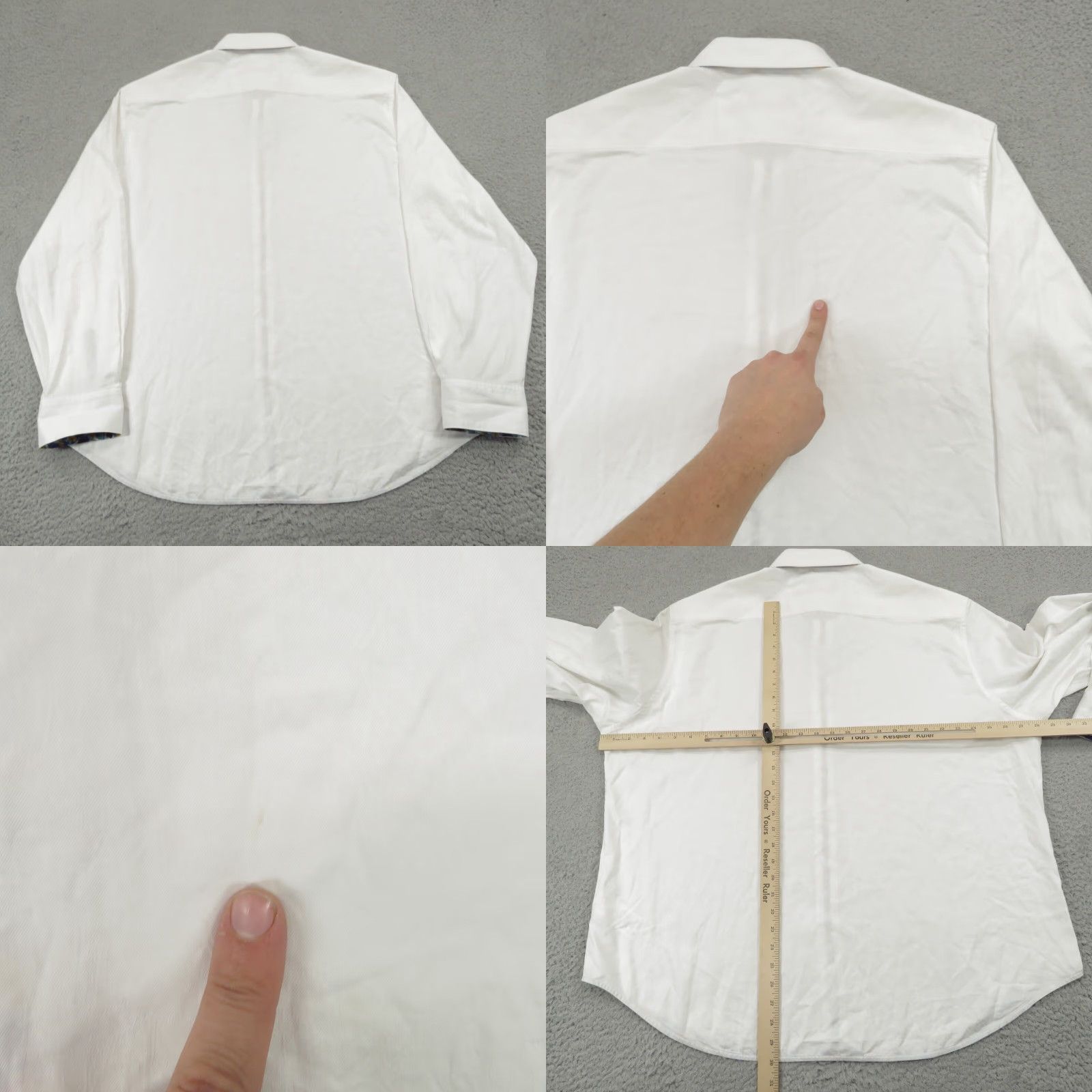 Robert Graham VINTAGE Robert Graham Shirt Men XXXL White Jewish Chanukah Dreidel Jacquard Flip Cuff 3X Size US XXL / EU 58 / 5 - 9 Thumbnail
