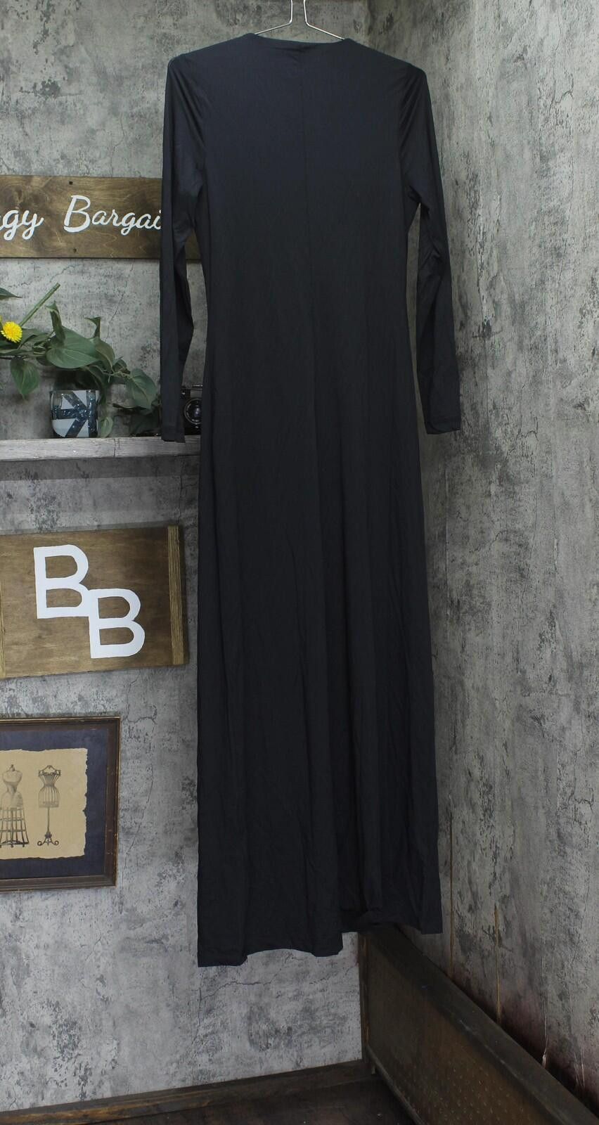 Bardo Nwt Bardot Plunge Neck Maxi Knit Dress 59475db Black 10 Size L / US 10 / IT 46 - 2 Thumbnail