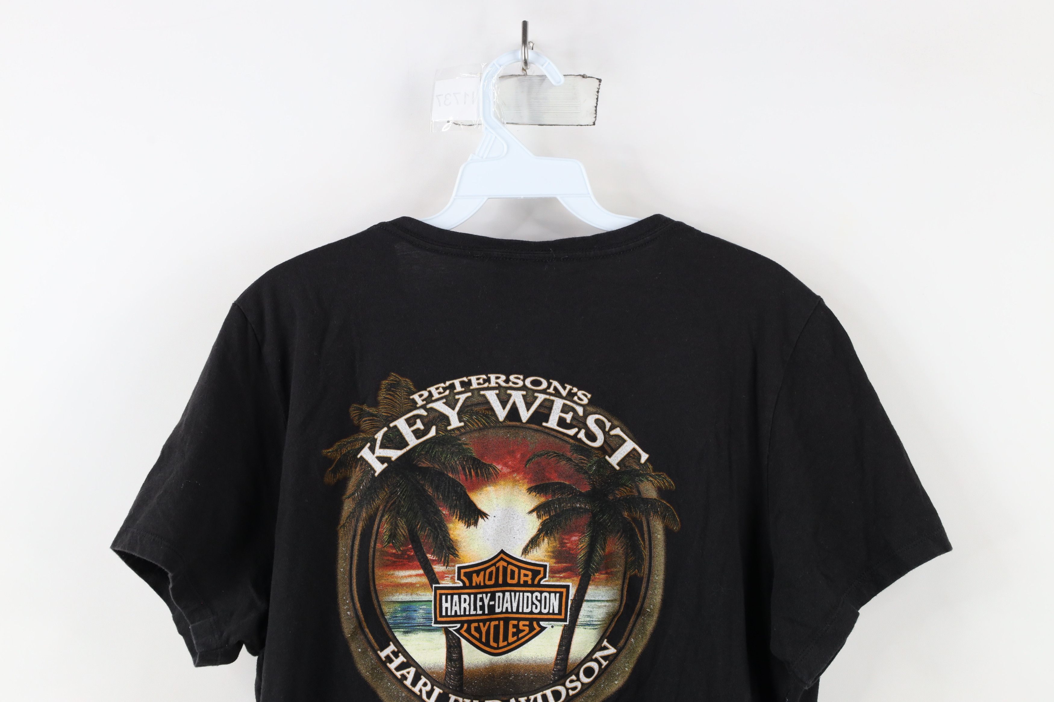 Harley Davidson × Vintage Y2K Harley Davidson Spell Key West Flordia V-Neck T-Shirt Size XXL / US 16-18 / IT 52-54 - 12 Thumbnail