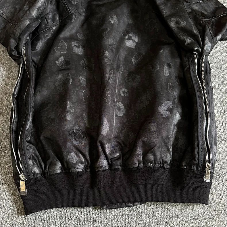 Dior Dior Black full-printed coated logo pilot jacket coat Size US M / EU 48-50 / 2 - 6 Thumbnail
