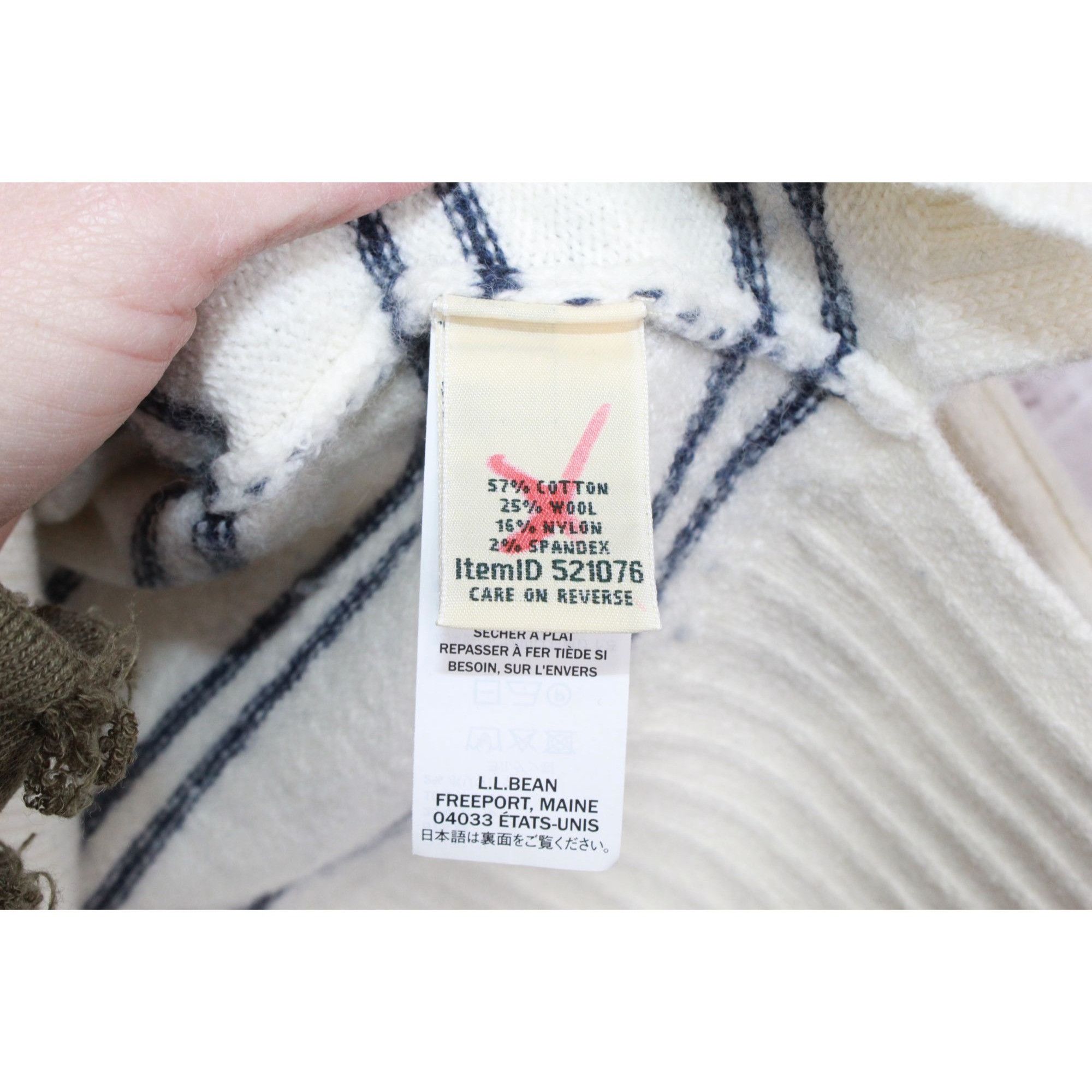 L.L. Bean LL Bean Striped Turtleneck Sweater Women's XS Petite Size XS / US 0-2 / IT 36-38 - 8 Thumbnail
