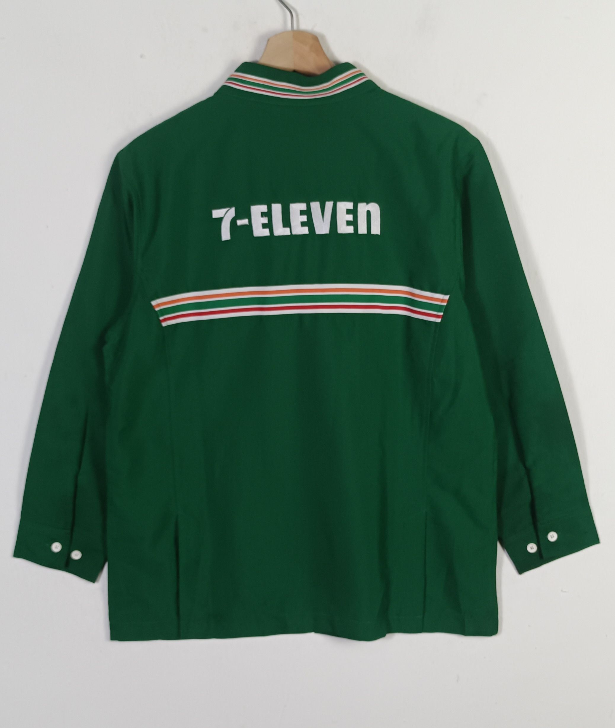 Japanese Brand × Vintage × uniform experiment Vintage🔥 7Eleven Long Sleeve Shirt Size US M / EU 48-50 / 2 - 2 Thumbnail