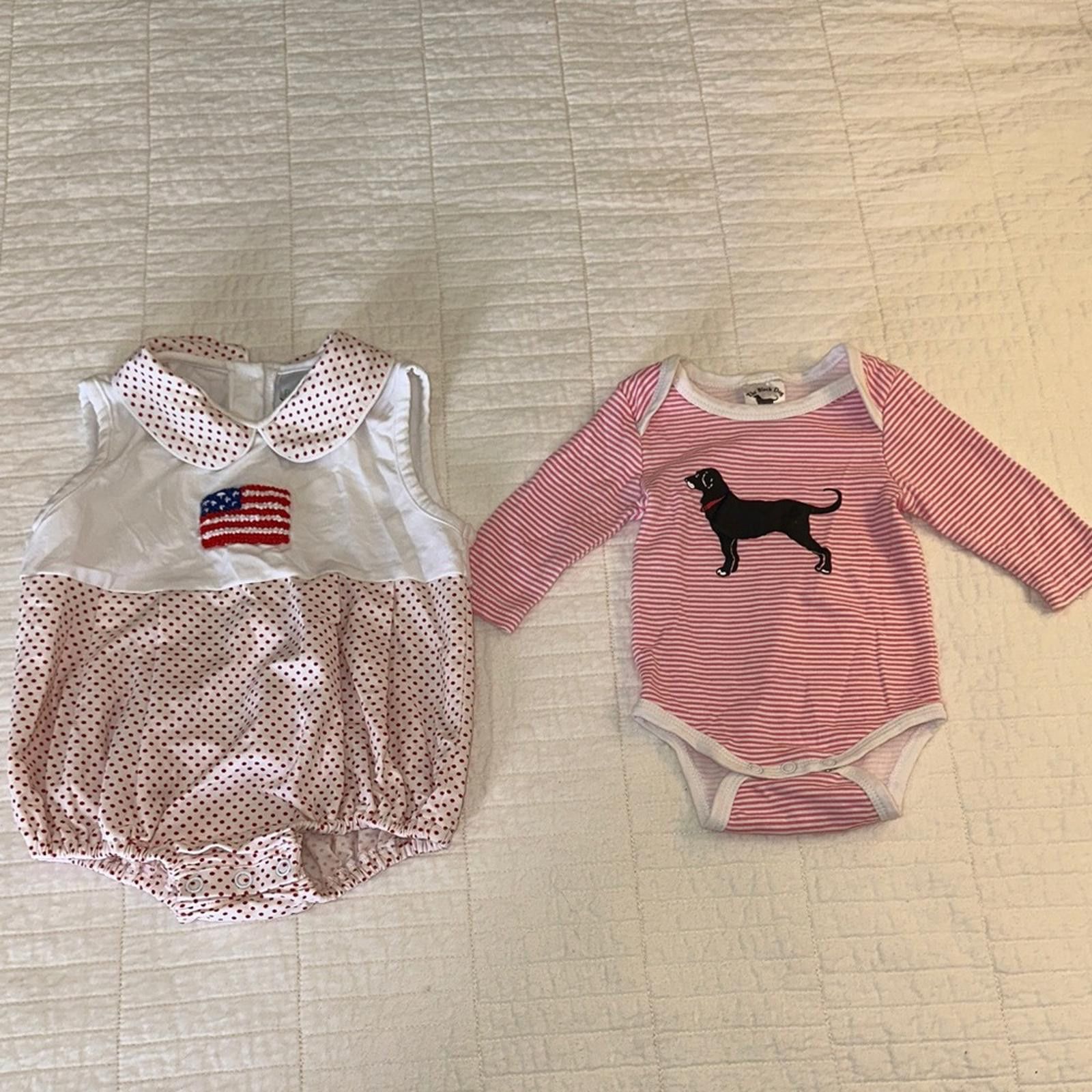 Other The Black Dog Onesie 3 Mo Infant Flag Bubble Fisch & Bry Size ONE SIZE - 1 Preview
