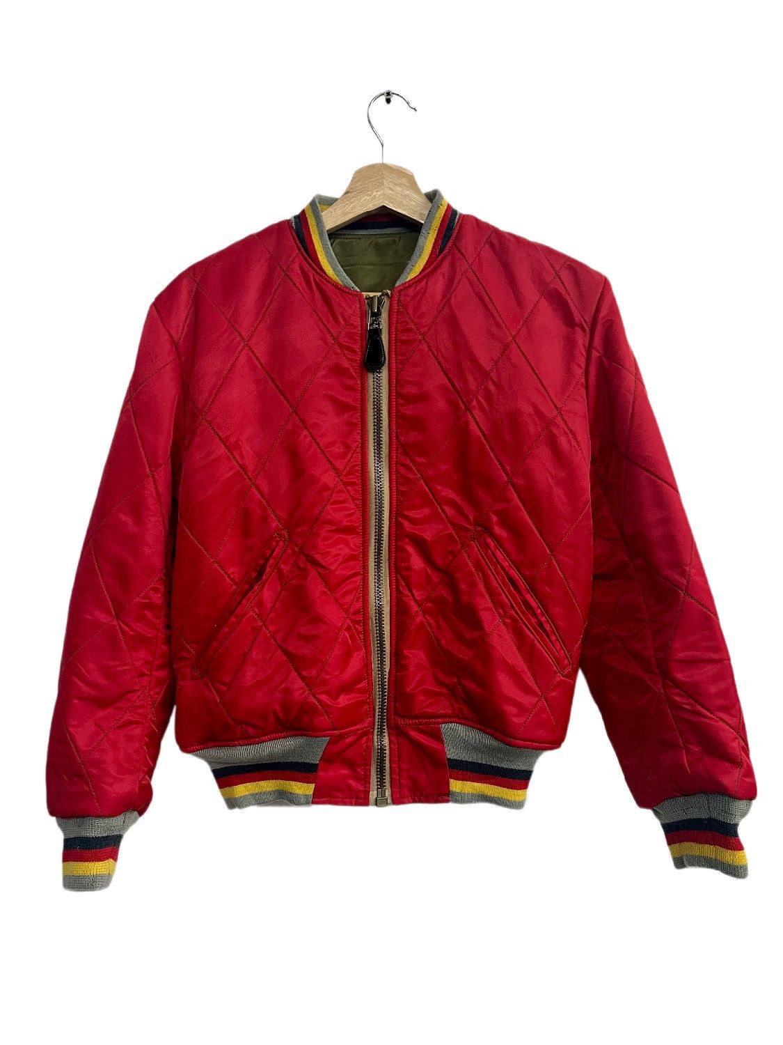 Evisu VINTAGE RARE EVISU REVERSIBLE BOMBER VARSITY JACKET Size US M / EU 48-50 / 2 - 4 Thumbnail