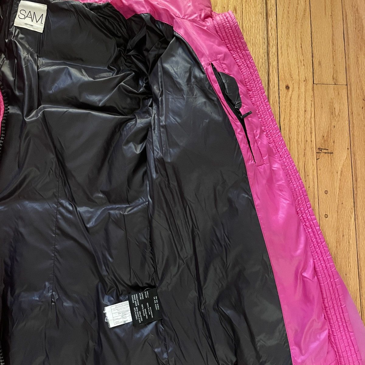 SAM. SAM Fuschia Nylon Down Jacket Size S / US 4 / IT 40 - 5 Thumbnail