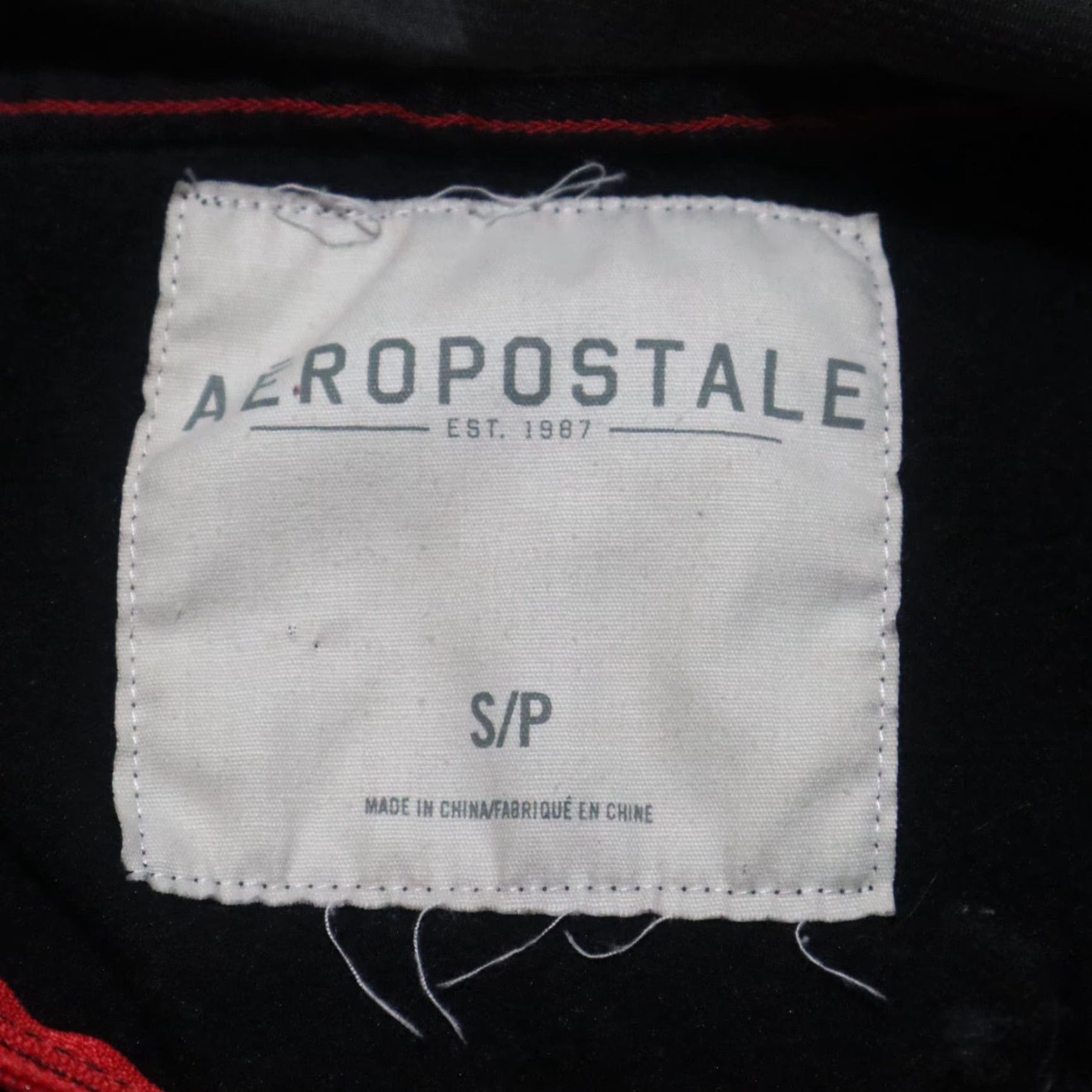 Aeropostale Aeropostale Jacket Women S Black Full Zip Coat with Red Trim Size S Small Size S / US 4 / IT 40 - 3 Thumbnail