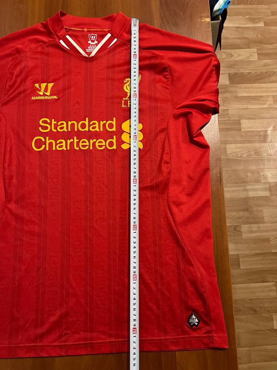 Warrior 2013/14 LIVERPOOL HOME SOCCER JERSEY FOOTBALL SHIRT L MENS Size US L / EU 52-54 / 3 - 14 Thumbnail