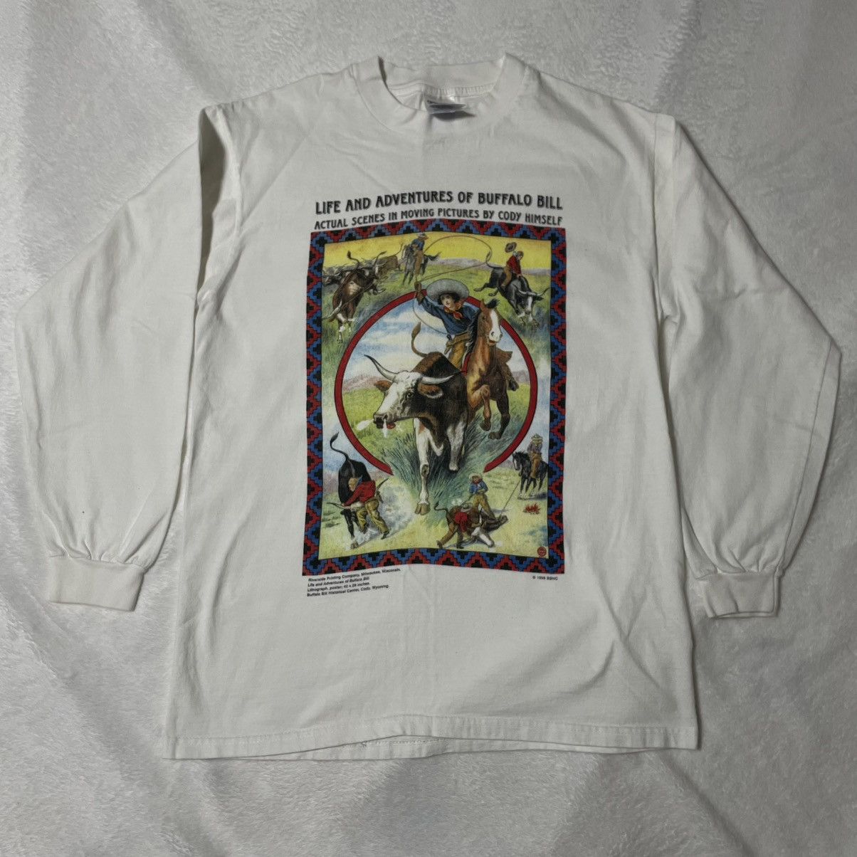 Vintage Vintage 90s Long Sleeve Western Buffalo Bill Shirt Size US M / EU 48-50 / 2 - 1 Thumbnail