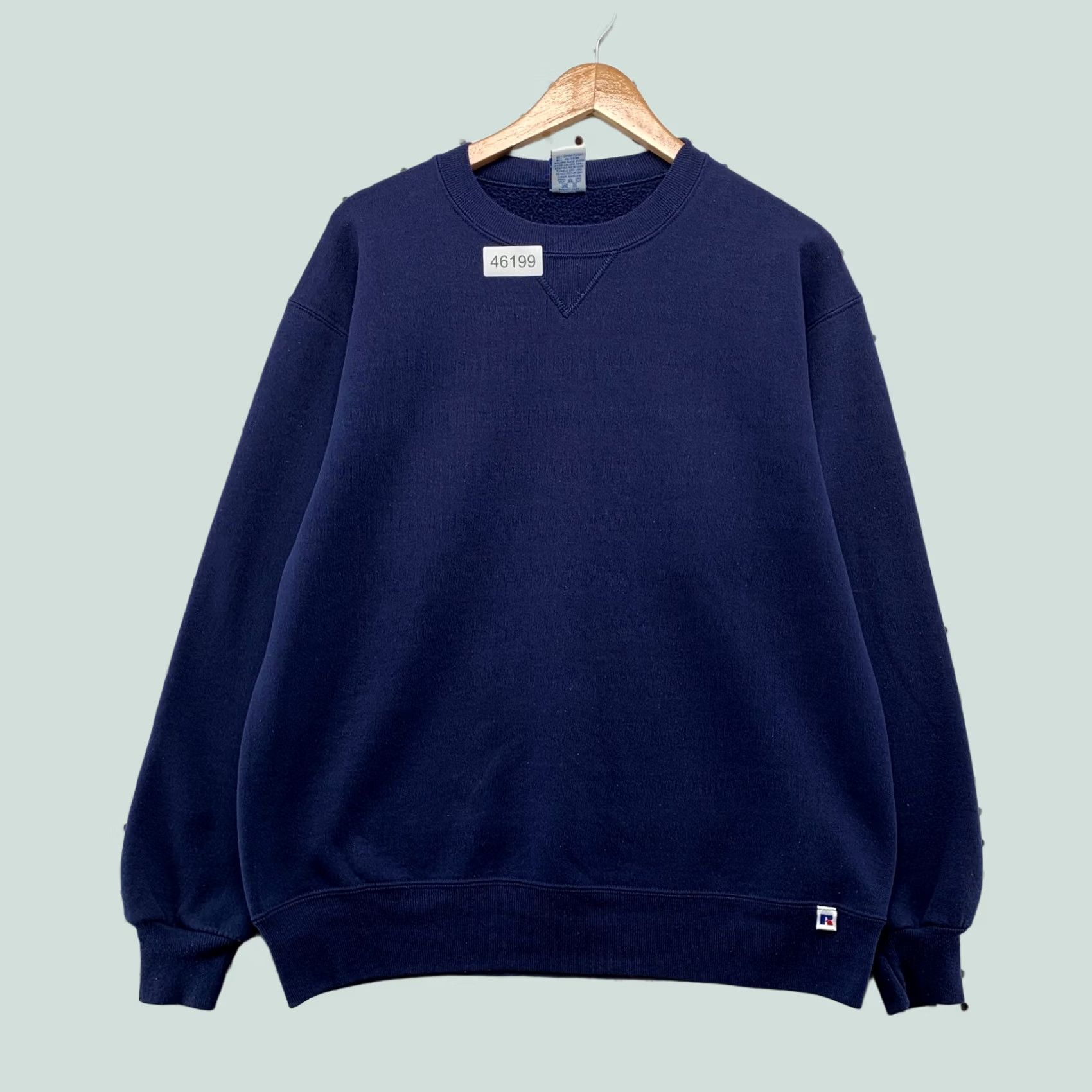 Russell Athletic Vintage Russell Athletic Sweatshirt Mens L Blue Fleece Crewneck Made USA 90s Size US L / EU 52-54 / 3 - 1 Thumbnail