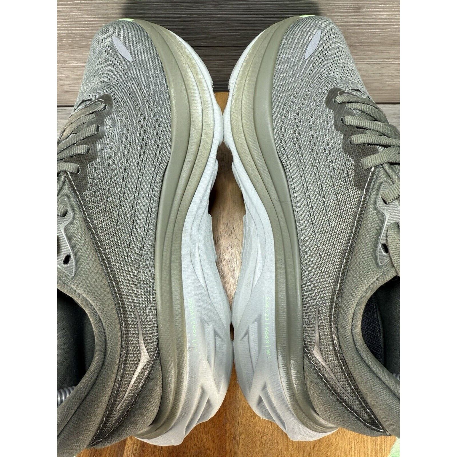 Hoka Hoka One One Bondi 8 Mens Size 7.5 Olive Haze Mercury Size US 7.5 / EU 40-41 - 6 Thumbnail