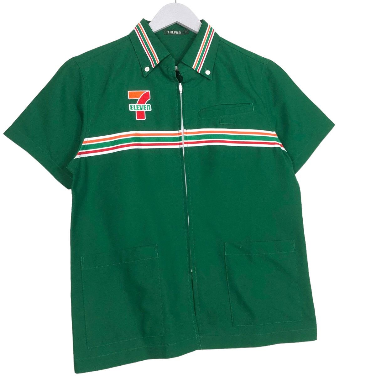 Japanese Brand 💥VINTAGE 7 ELEVEN WORKER SHIRT ZIPPER STYLE Size US M / EU 48-50 / 2 - 3 Thumbnail