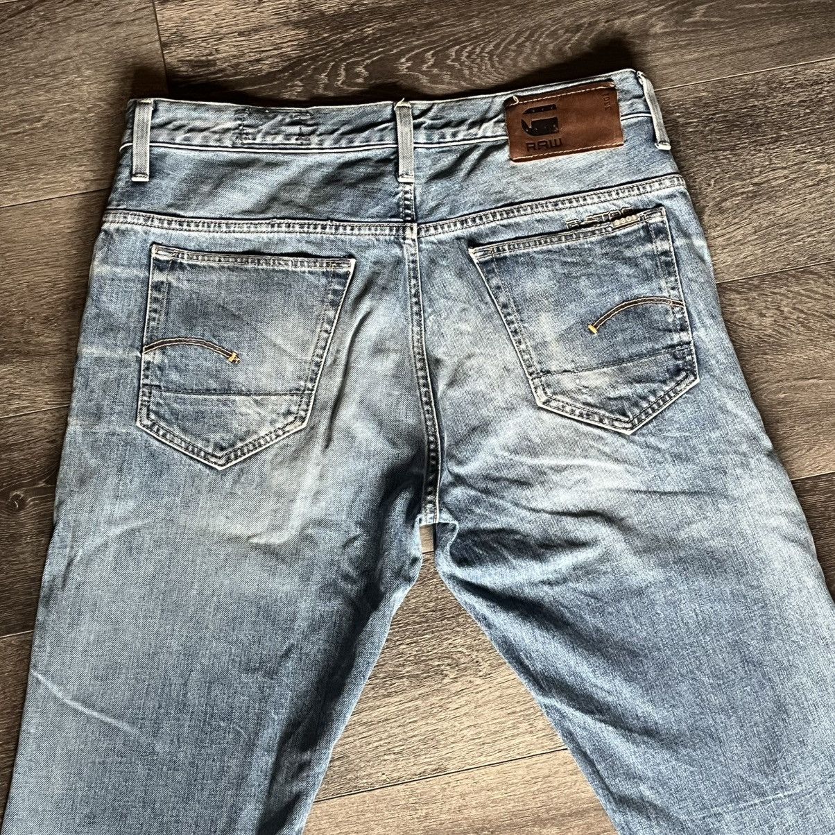 G-Star Vintage G-Star Raw 3301 Slim Straight Wash Denim Jeans 34x34 Size US 34 / EU 50 - 3 Thumbnail