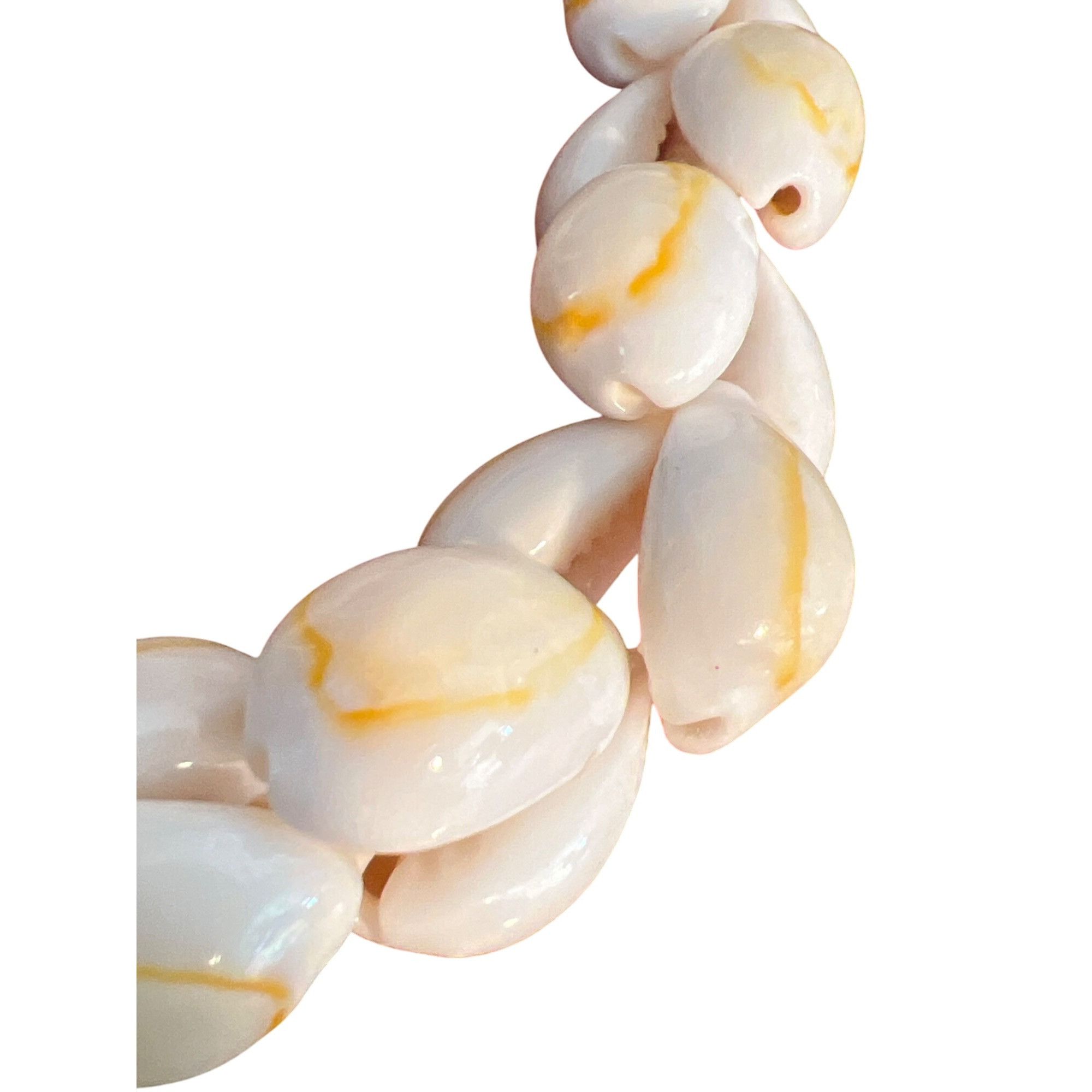Other Vintage Cowrie Shell Necklace Yellow Accents Ocean Surfer Ha Size ONE SIZE - 2 Thumbnail