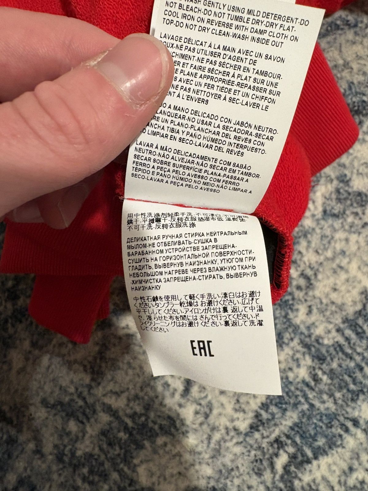 Versace Versace Logo Print Hoodie Red Size S Size US S / EU 44-46 / 1 - 16 Thumbnail