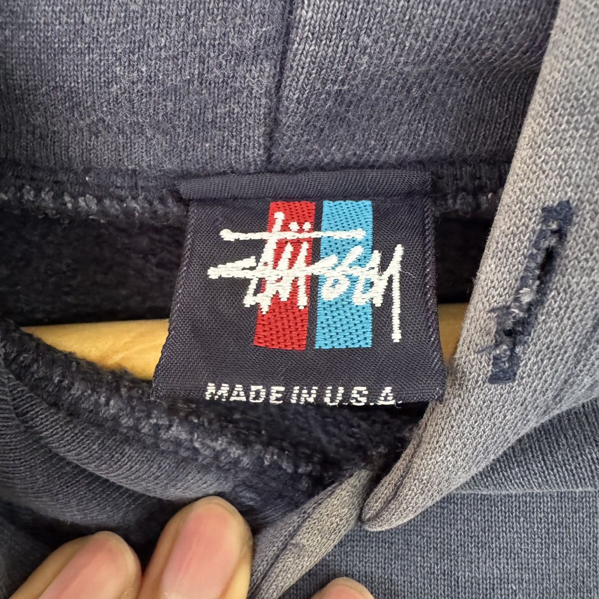 Stussy × Vintage Vintage 90s Stussy Old Skool Flavour Hoodie Size US M / EU 48-50 / 2 - 7 Thumbnail