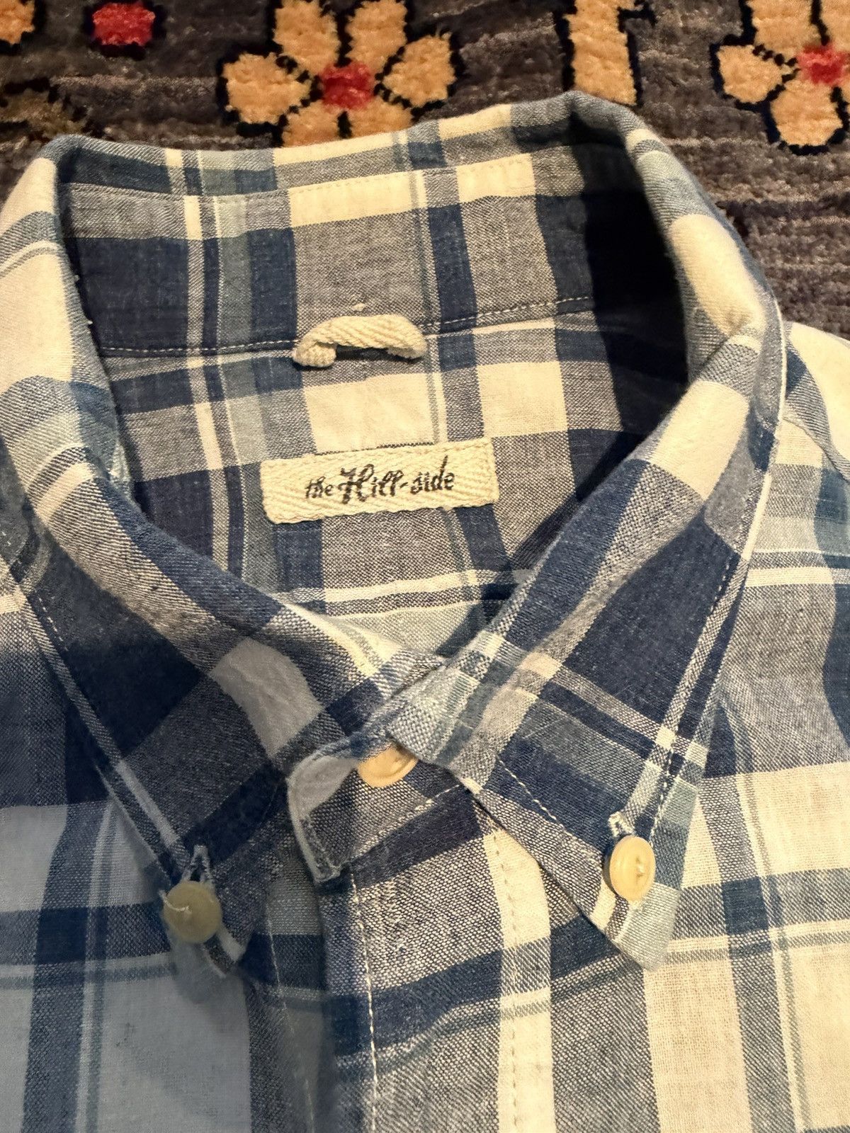 The Hill-Side The Hill Side Indigo Madras Shirt Sleeve Size US M / EU 48-50 / 2 - 3 Thumbnail
