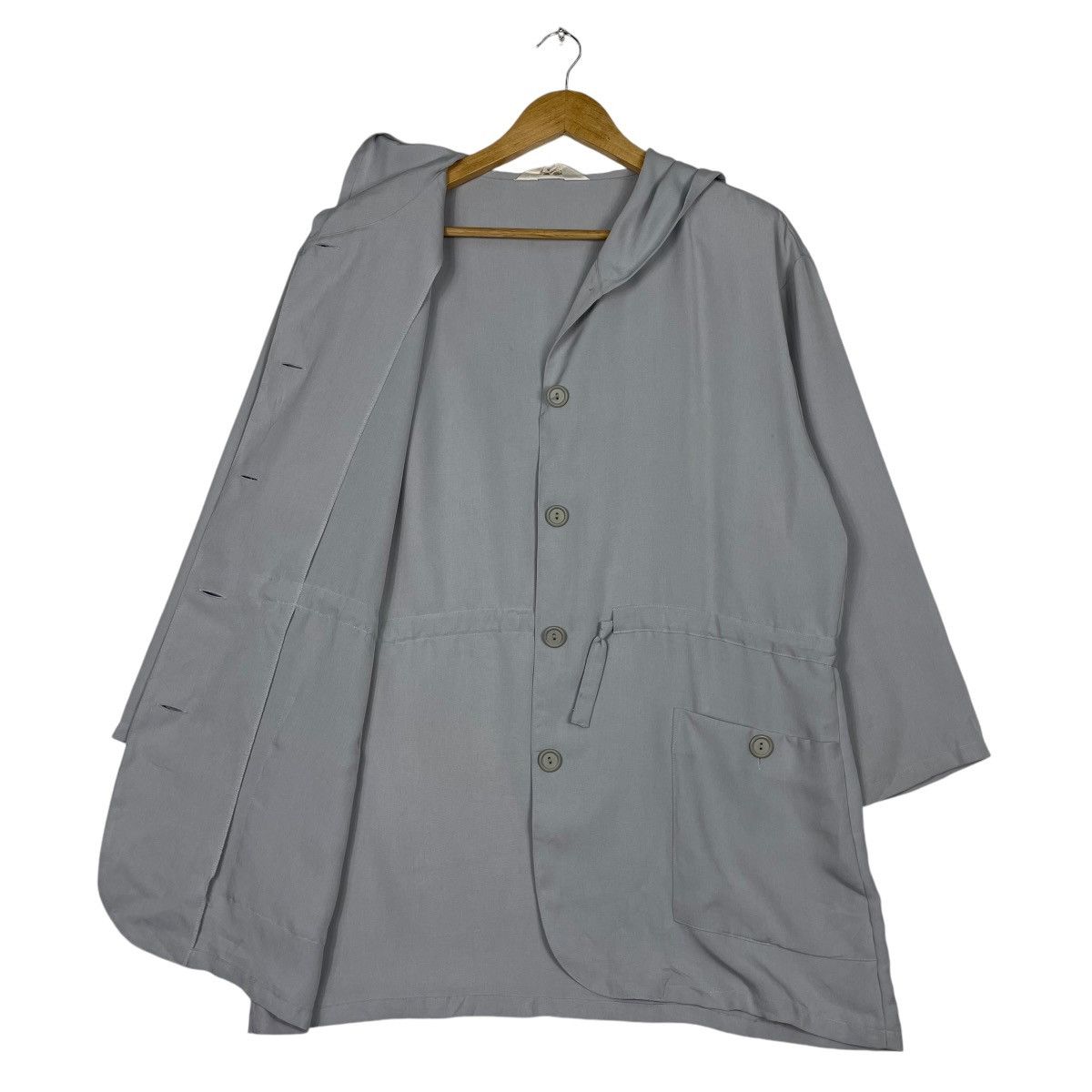 Japanese Brand × Romeo Gigli × Vintage 💥GIGGLY LINEN HOODIE BUTTON STYLE Size US M / EU 48-50 / 2 - 10 Thumbnail
