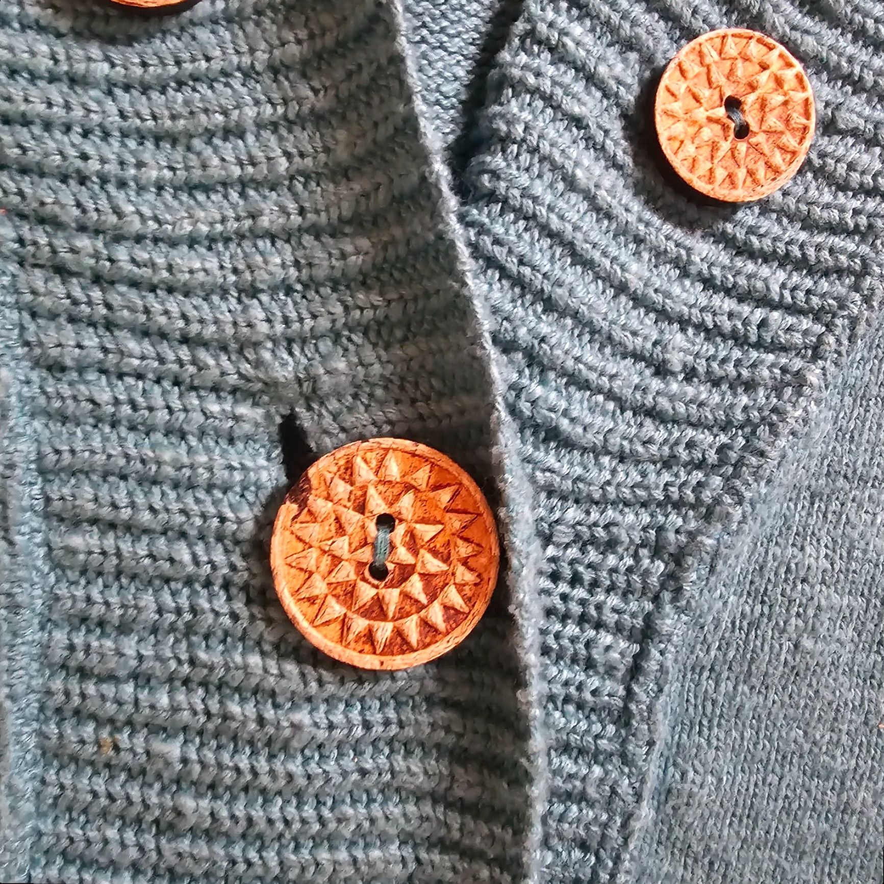 Vintage Willow Cardigan Sweater Womens Large Green Knit Sun Buttons 3/4 Sleeve Casual Size L / US 10 / IT 46 - 6 Thumbnail