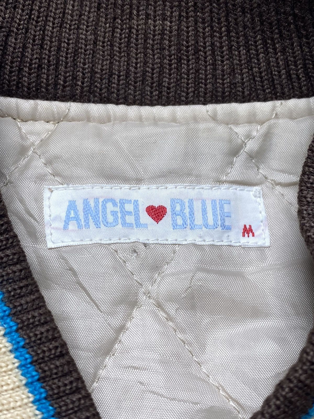 Angel Blue × Japanese Brand 2000s Angel Blue - #1 Varsity Jacket Size M / US 6-8 / IT 42-44 - 9 Thumbnail