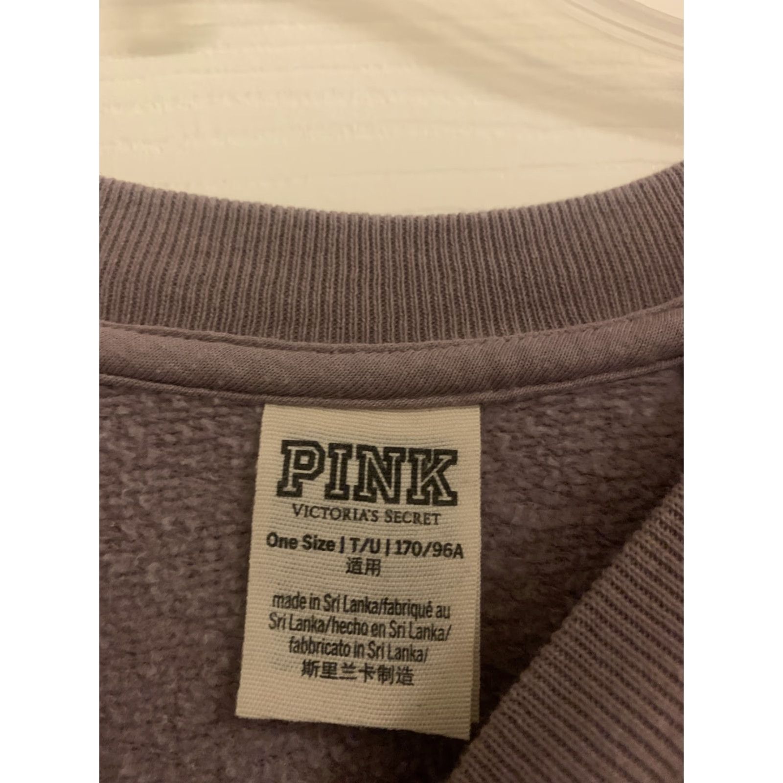 Victoria's Secret Victoria's Secret Pink Shirt Long Sleeve Violet One Size NWT Women Crew Violet Shirt Size ONE SIZE - 3 Thumbnail
