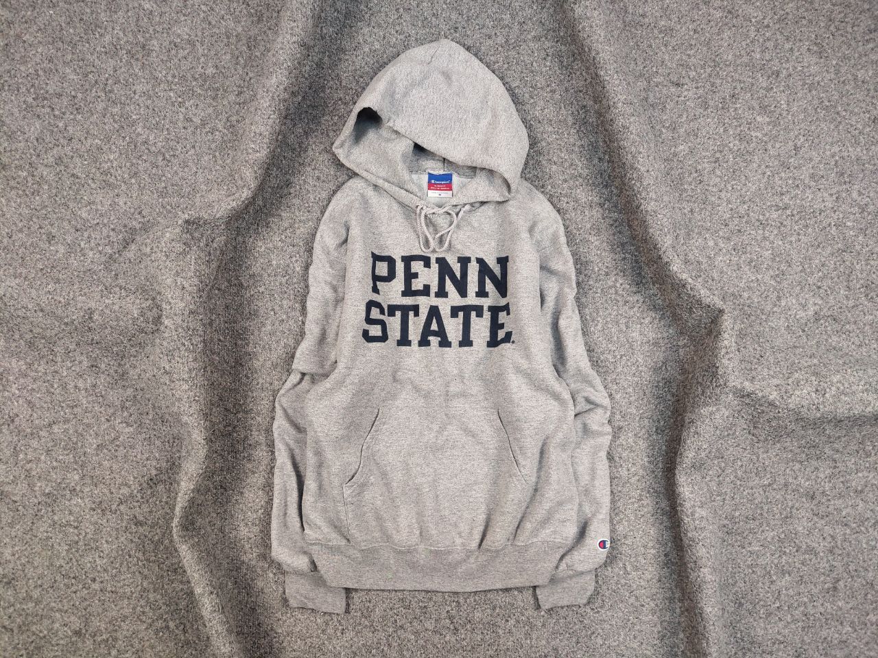 Champion Vintage 90's Champion Penn State Logo Gray Blank Hoodie Size US M / EU 48-50 / 2 - 1 Thumbnail