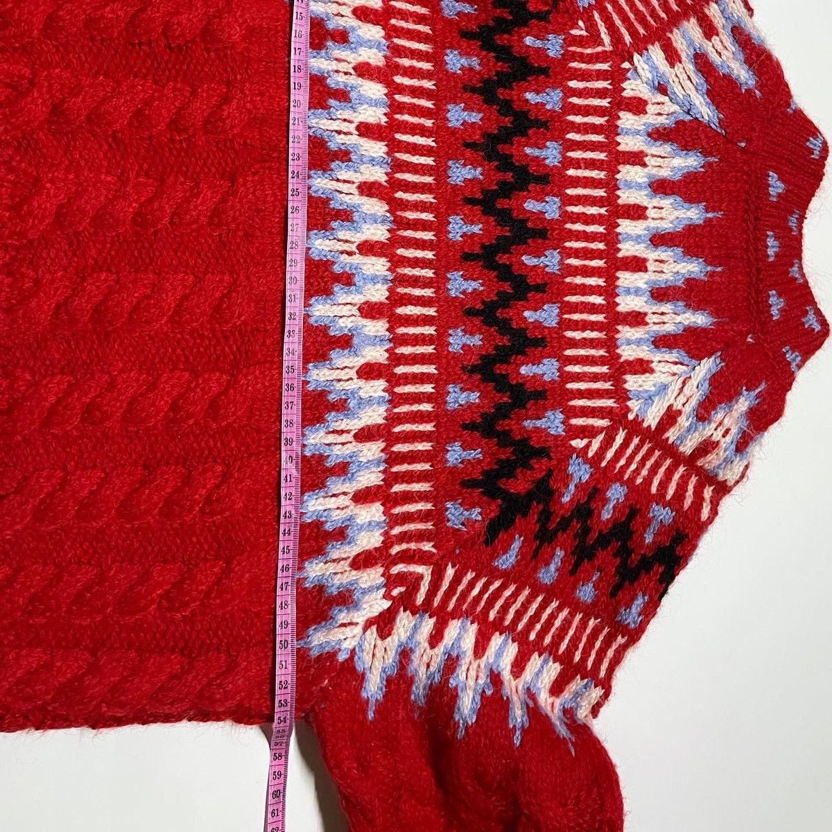 Zara Zara cable knit jacquard fair sale sweater red Size S / US 4 / IT 40 - 11 Thumbnail