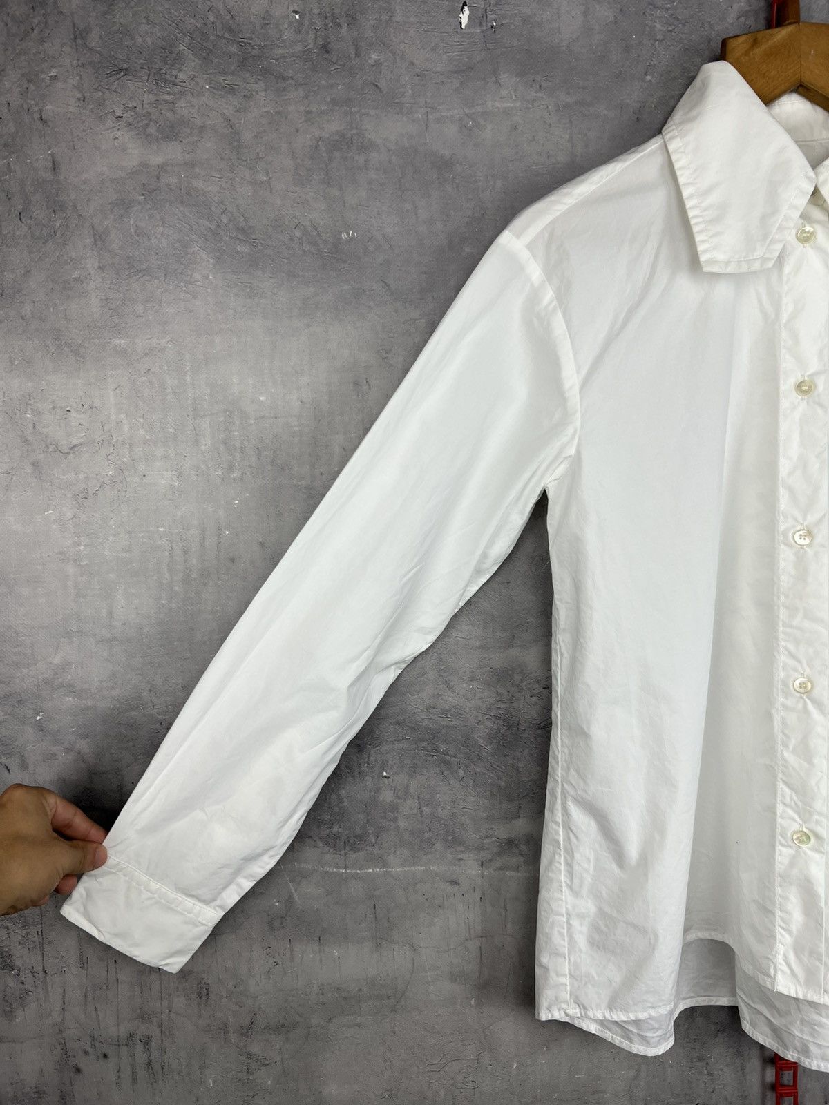 Maison Margiela Maison Margiela Women’s White Button Down Top Shirt Size 36 Size XS / US 0-2 / IT 36-38 - 10 Thumbnail