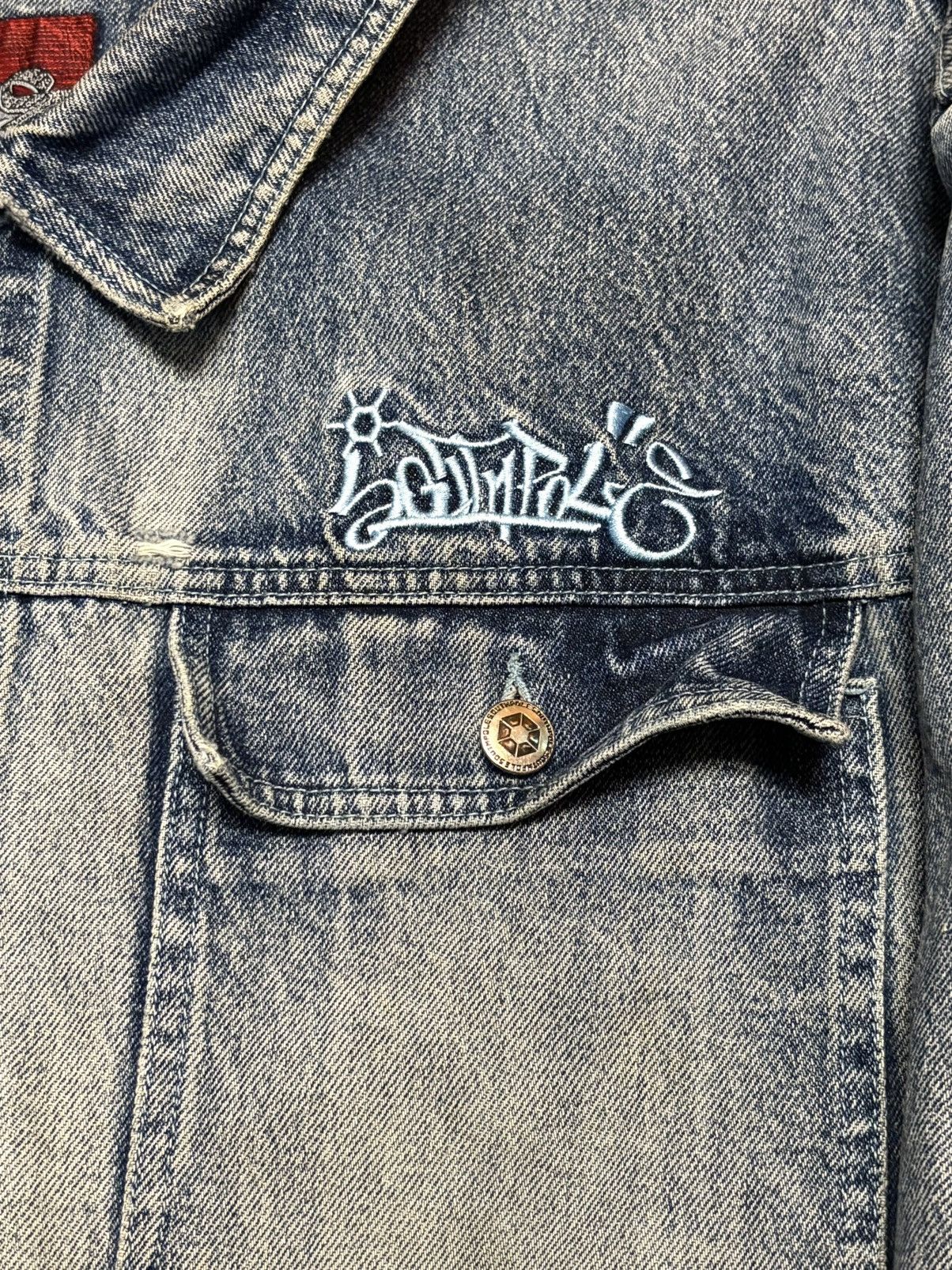 Southpole South Pole Big Logo Distressed Jean Jacket Size US XXL / EU 58 / 5 - 3 Thumbnail