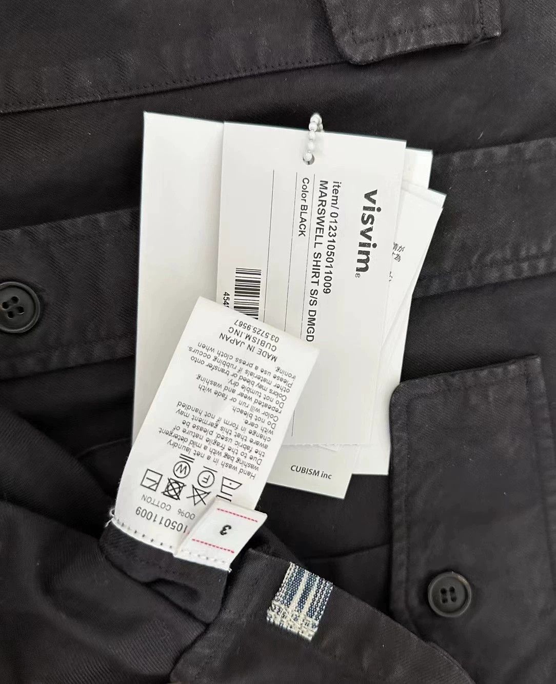 Visvim VISVIM 23SS MARSWELL S/S DMGD 3 black Size US L / EU 52-54 / 3 - 3 Thumbnail