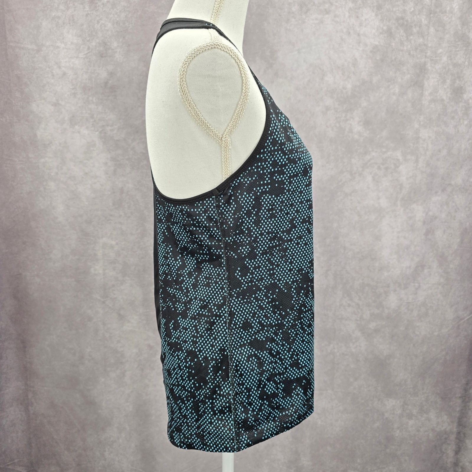 Champion Champion Black Blue Polka Dot Racerback Tank Top Small Size S / US 4 / IT 40 - 3 Thumbnail