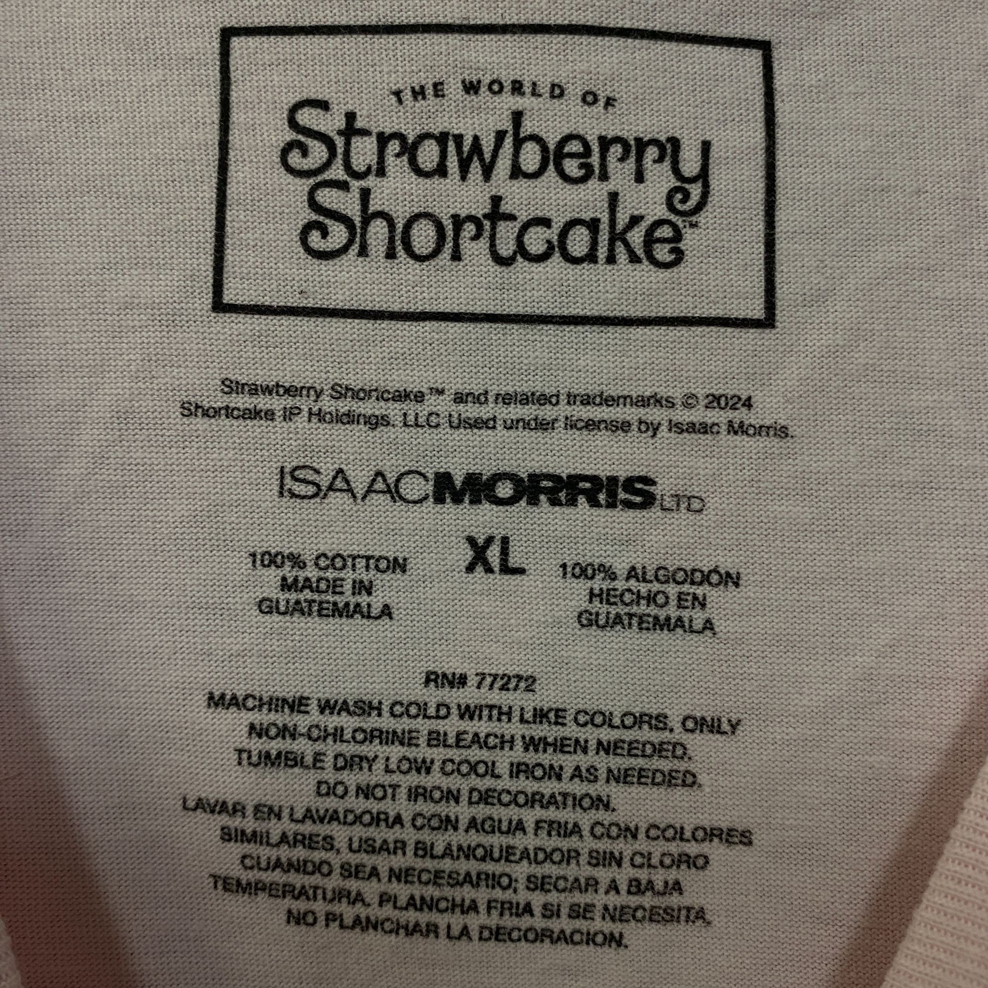 Other Strawberry Shortcake Heart Cake Glitter Women's Baby Tee XL Size XL / US 12-14 / IT 48-50 - 4 Thumbnail